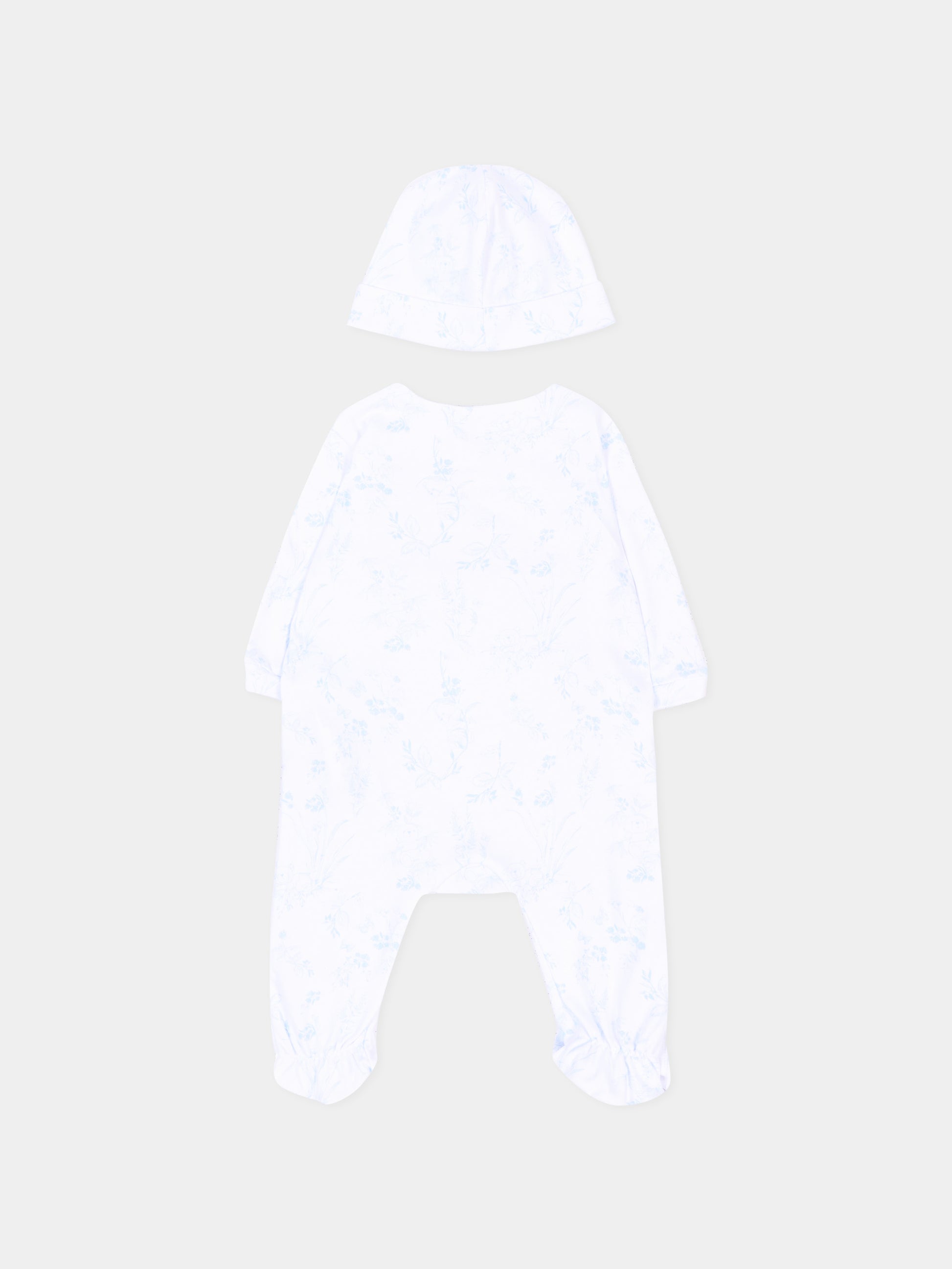Set Tutine bianco per neonato floreale,Givenchy Kids,H31534 N48