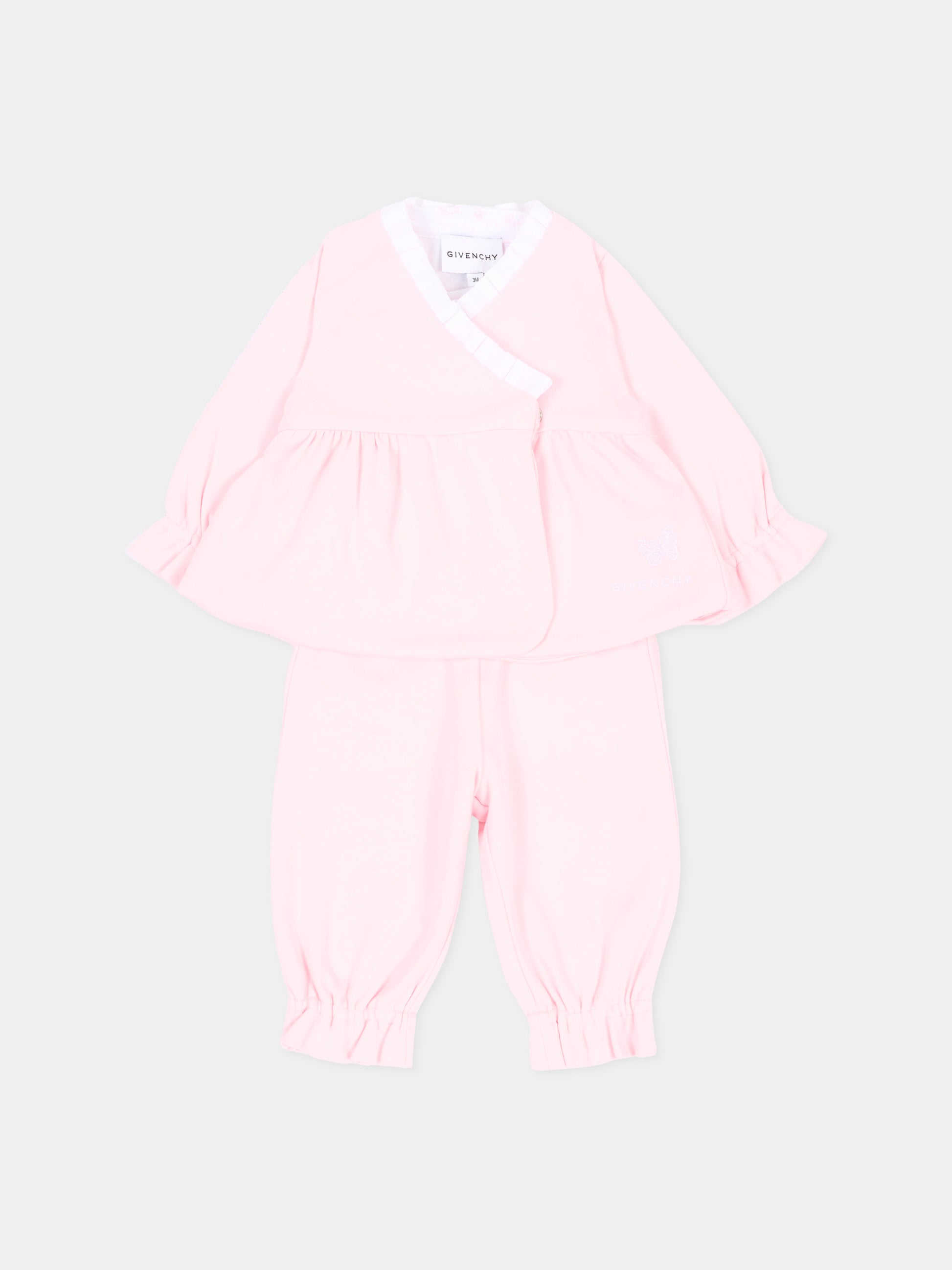 Completo nascita rosa per neonata,Givenchy Kids,H31541 44Z