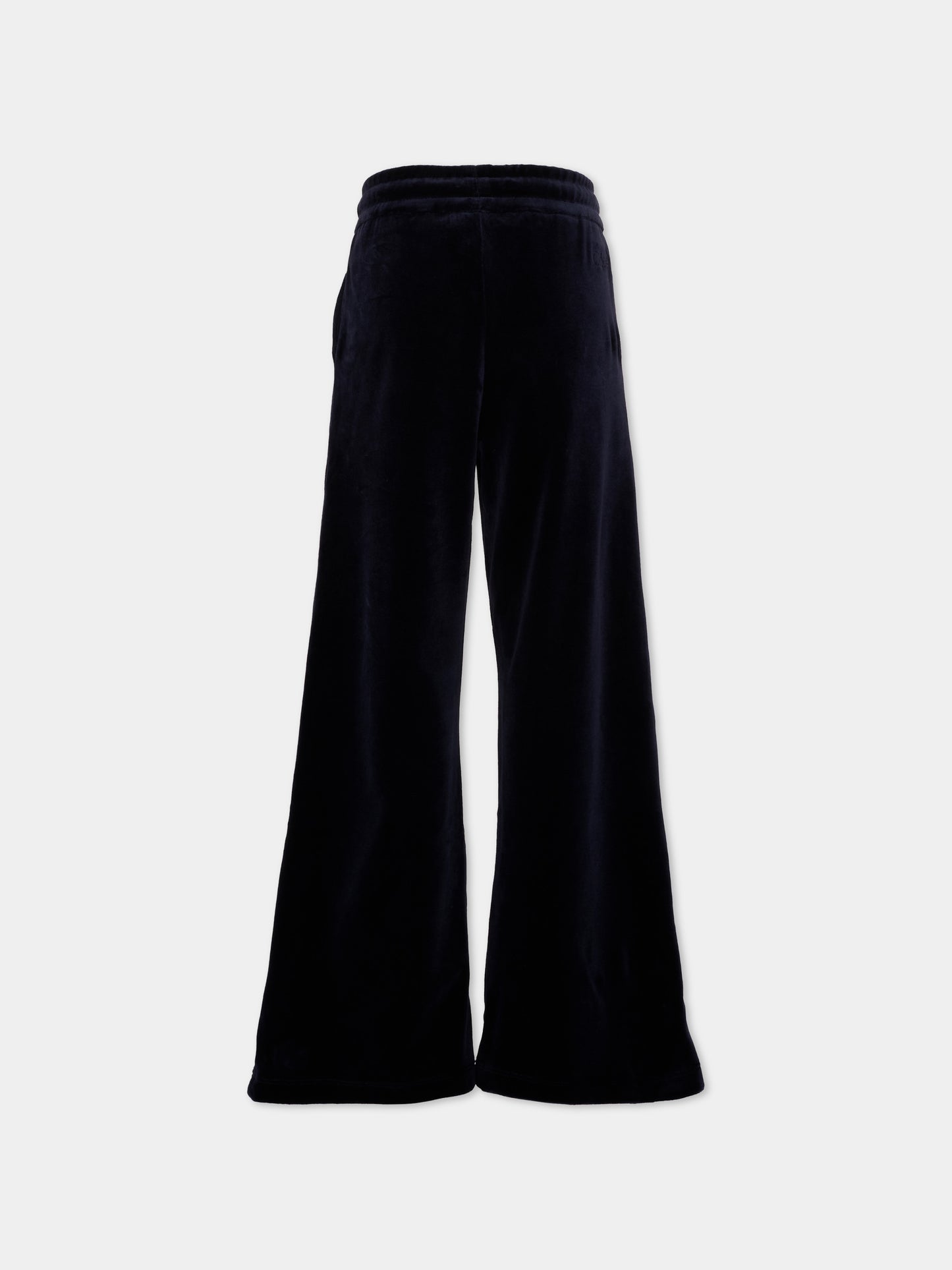 Pantaloni sportivi blu per bambina con logo,Chloé Kids,C21263 859