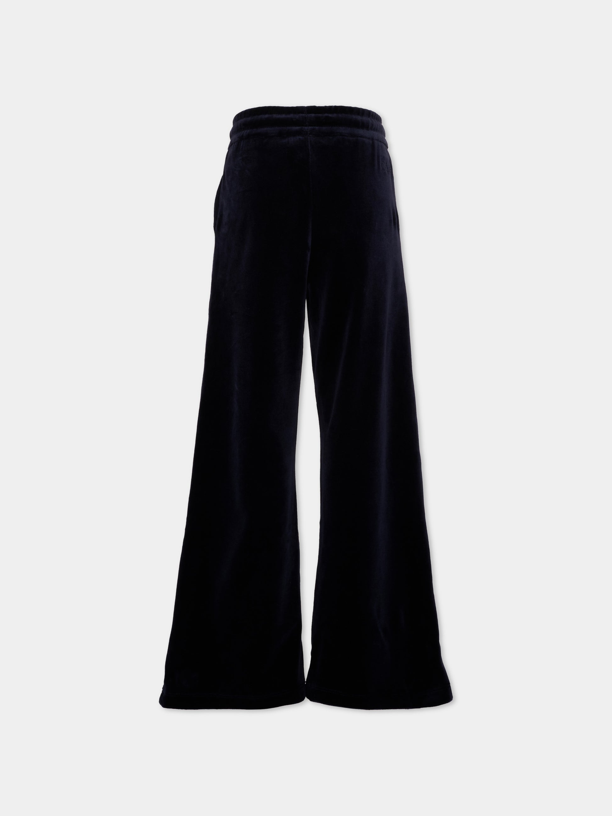 Pantaloni sportivi blu per bambina con logo,Chloé Kids,C21263 859