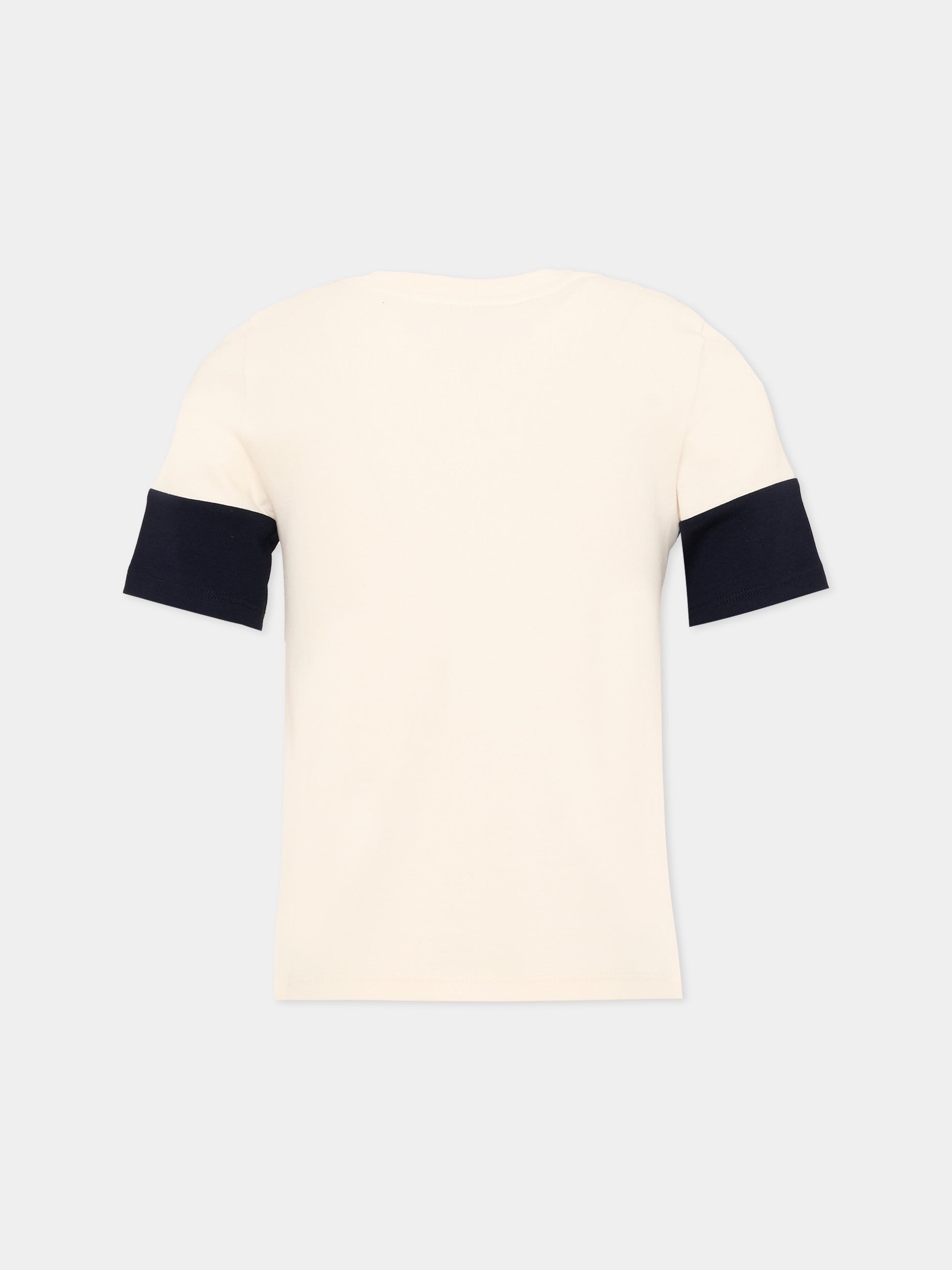 T-shirt avorio per bambina con logo,Chloé Kids,C21306 148