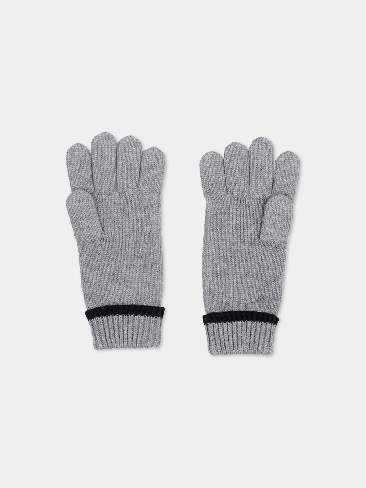 Guanto grigio per bambina con cuore,Chloé Kids,C21315 A46