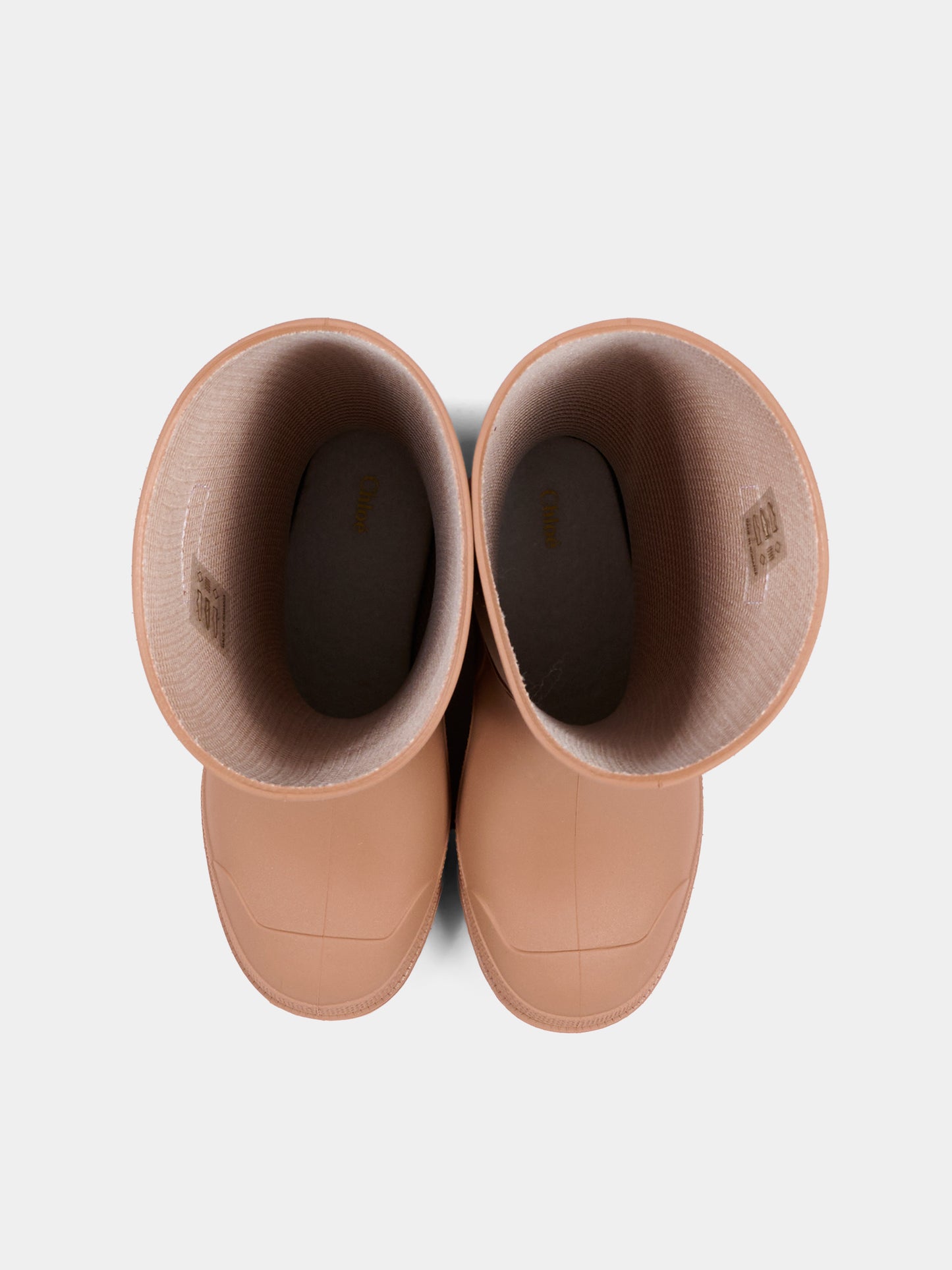 Stivali beige per bambina con logo,Chloé Kids,C21328 31F