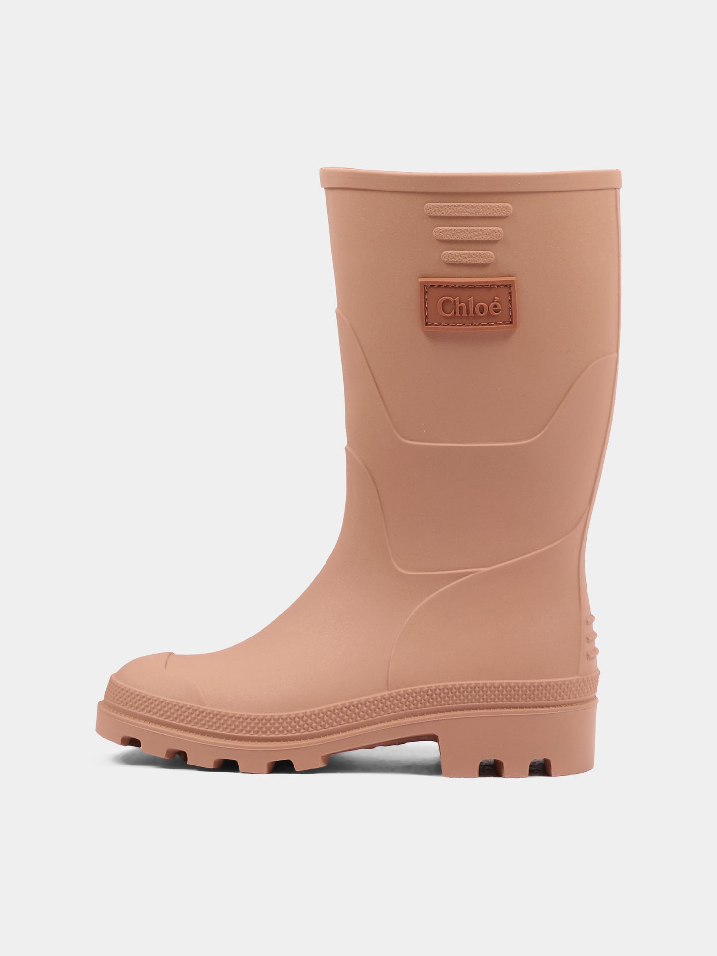 Stivali beige per bambina con logo,Chloé Kids,C21328 31F