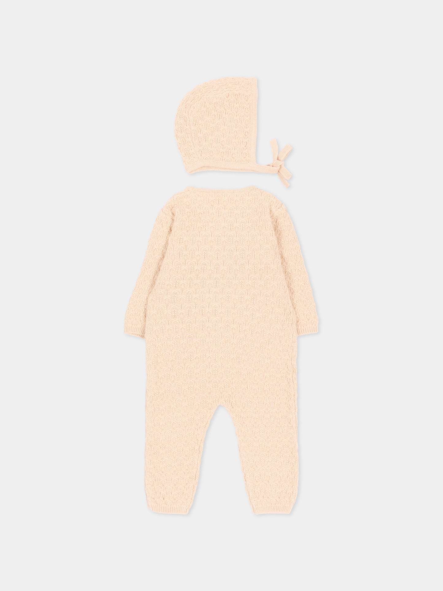 Set Tutine avorio per neonata in maglia,Chloé Kids,C21374 20E