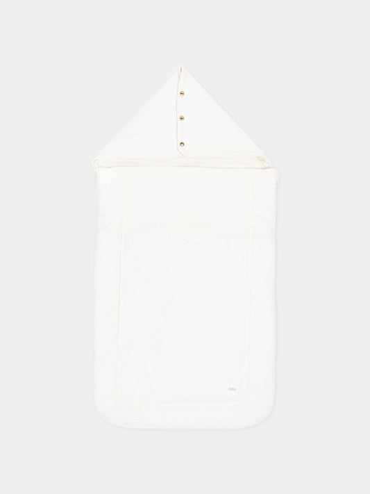 Sacco nanna bianco per neonata,Chloé Kids,C21383 117