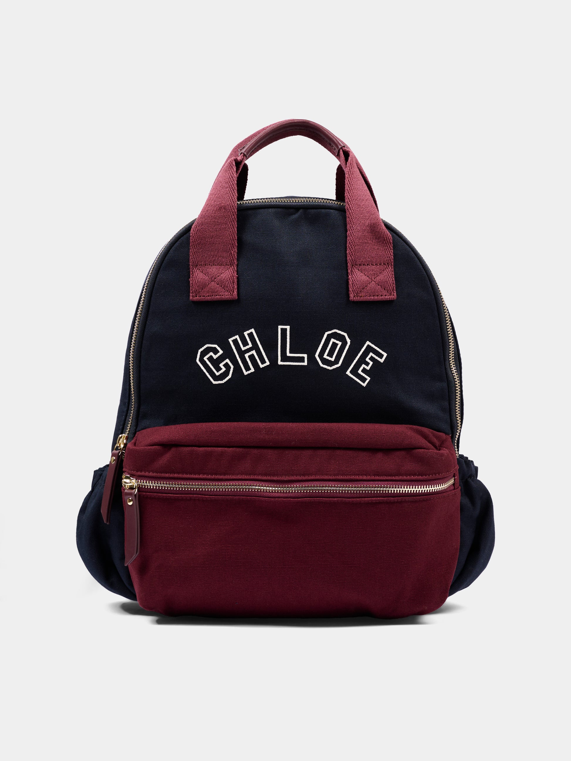 Zaino blu per bambina con logo,Chloé Kids,C21390 859