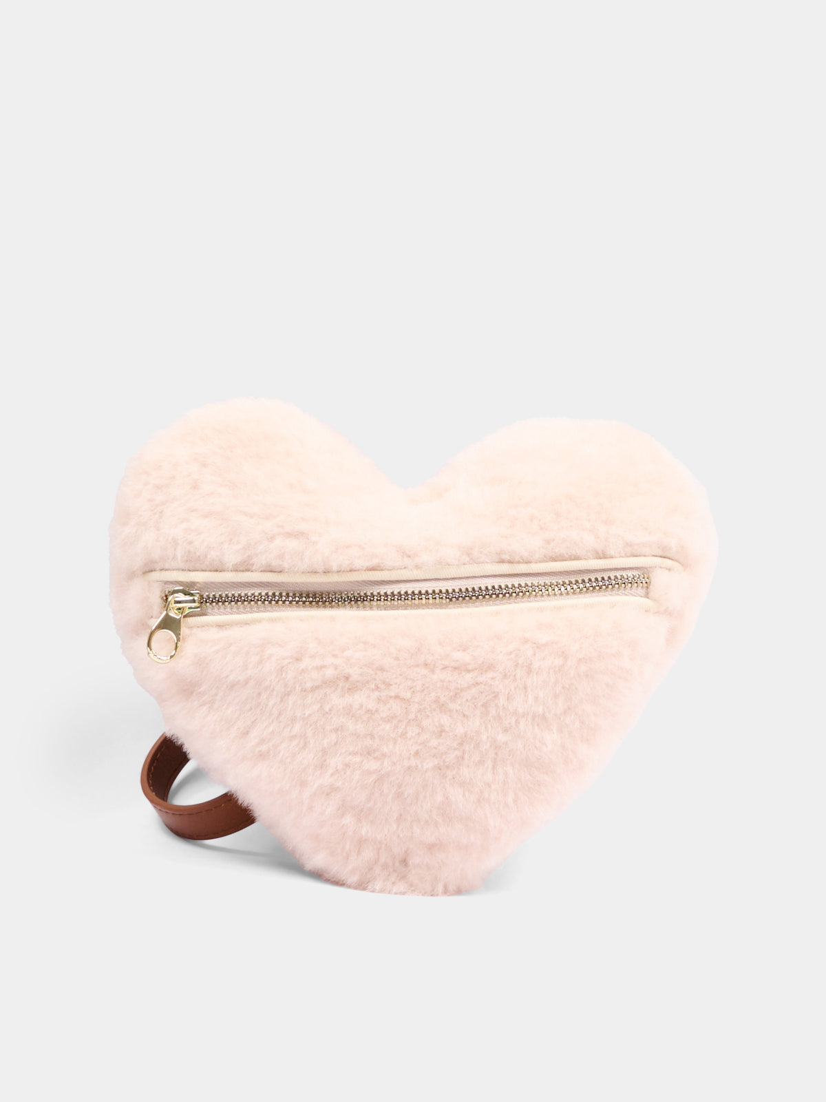Borsa beige a cuore per bambina,Chloé Kids,C21397 P02