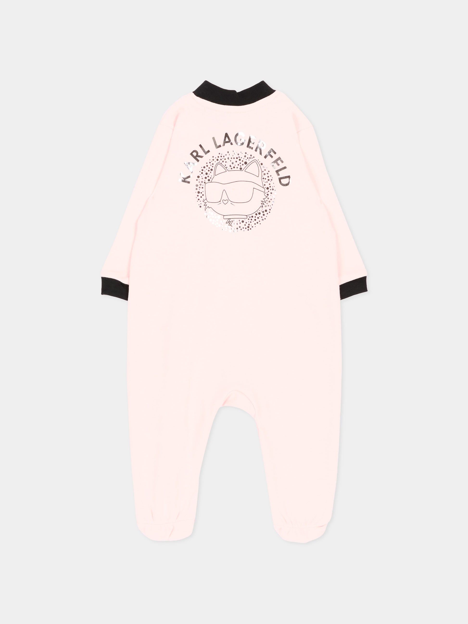 Set tutina rosa per neonata con Choupette,Karl Lagerfeld Kids,Z31280 46M
