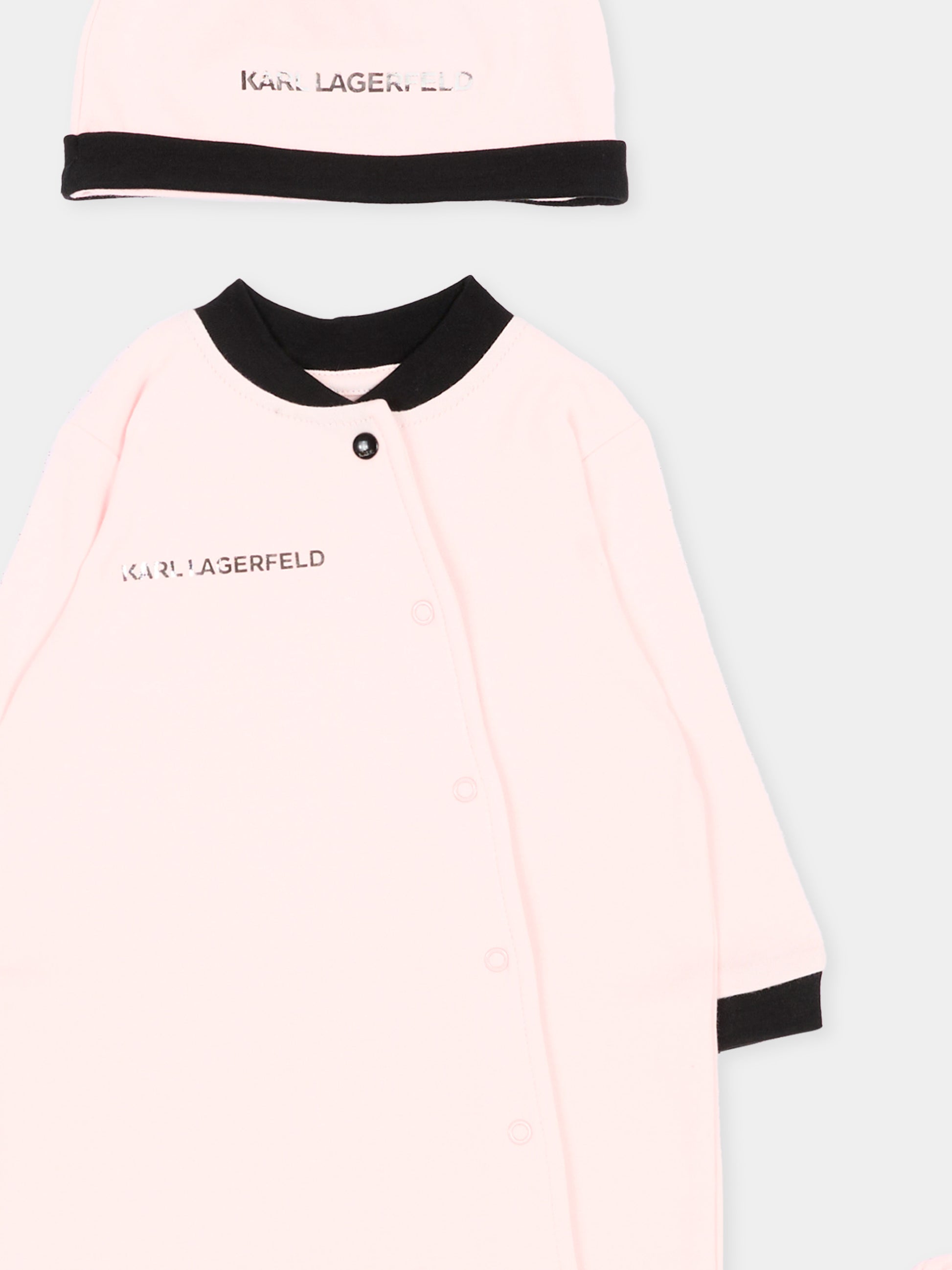 Set tutina rosa per neonata con Choupette,Karl Lagerfeld Kids,Z31280 46M