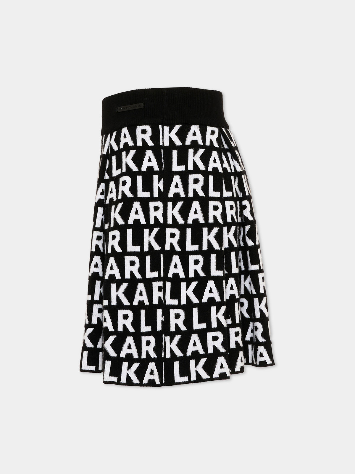 Gonna nera per bambina con logo,Karl Lagerfeld Kids,Z31348 M41