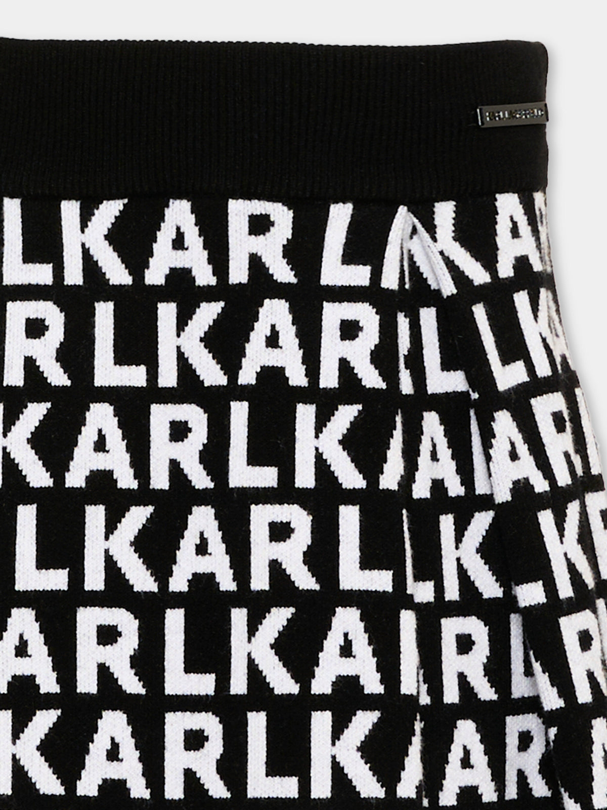 Gonna nera per bambina con logo,Karl Lagerfeld Kids,Z31348 M41