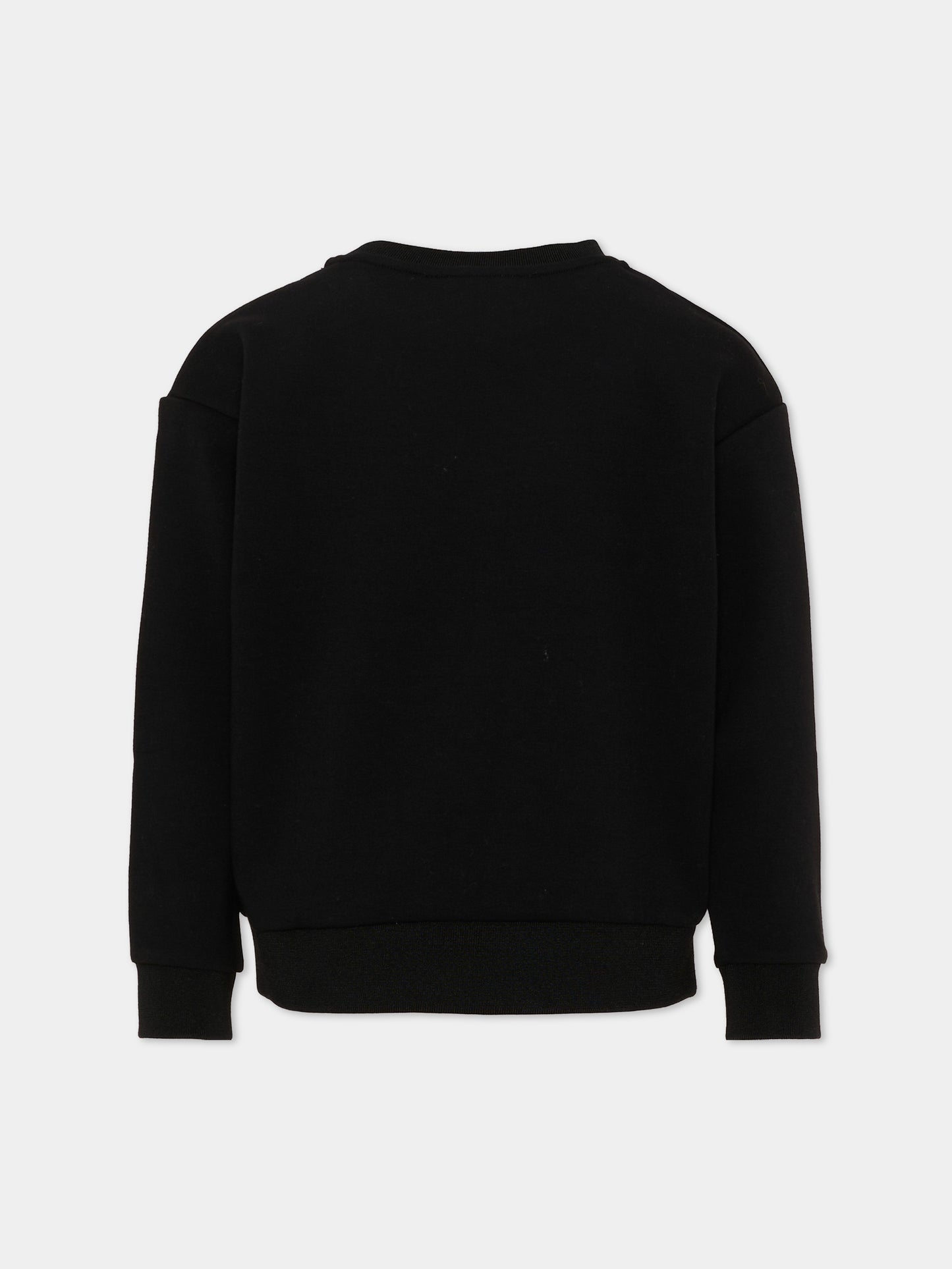 Felpa nera per bambino con Ikonik Karl,Karl Lagerfeld Kids,Z31370 09B