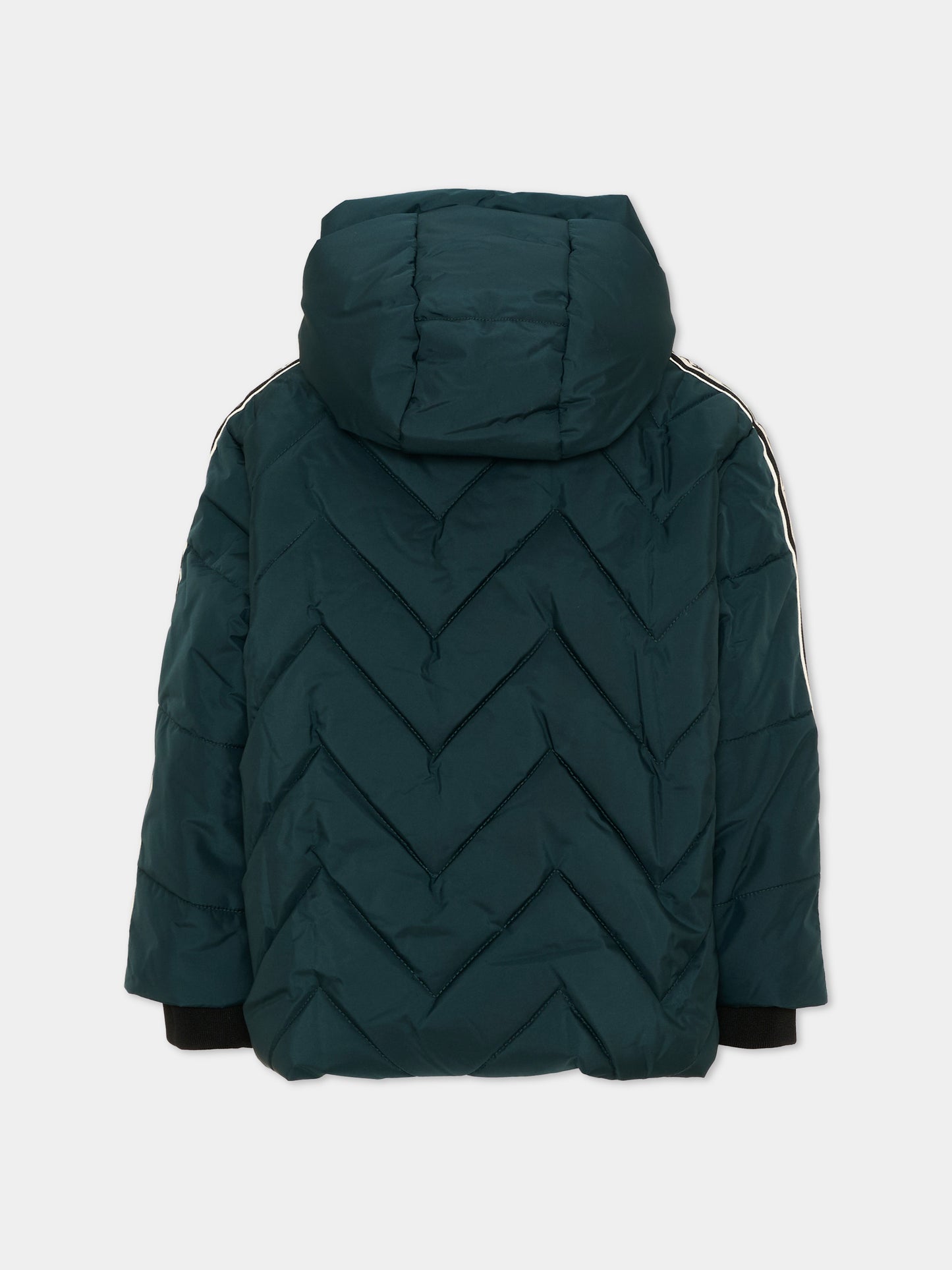 Piumino blu per bambino con logo,Karl Lagerfeld Kids,Z31395 672