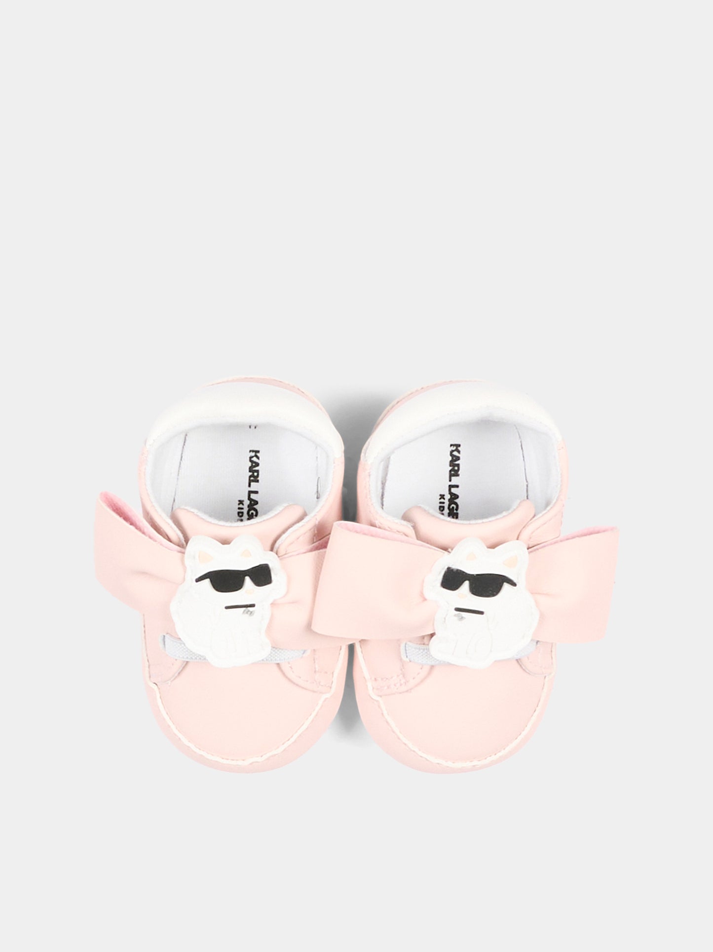 Sneakers rosa per neonata con Ikonik Karl,Karl Lagerfeld Kids,Z31412 46M