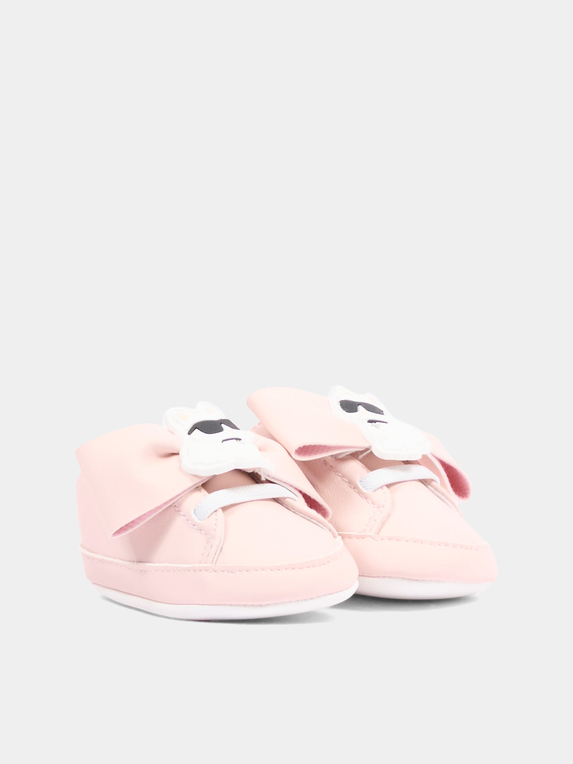 Sneakers rosa per neonata con Ikonik Karl,Karl Lagerfeld Kids,Z31412 46M