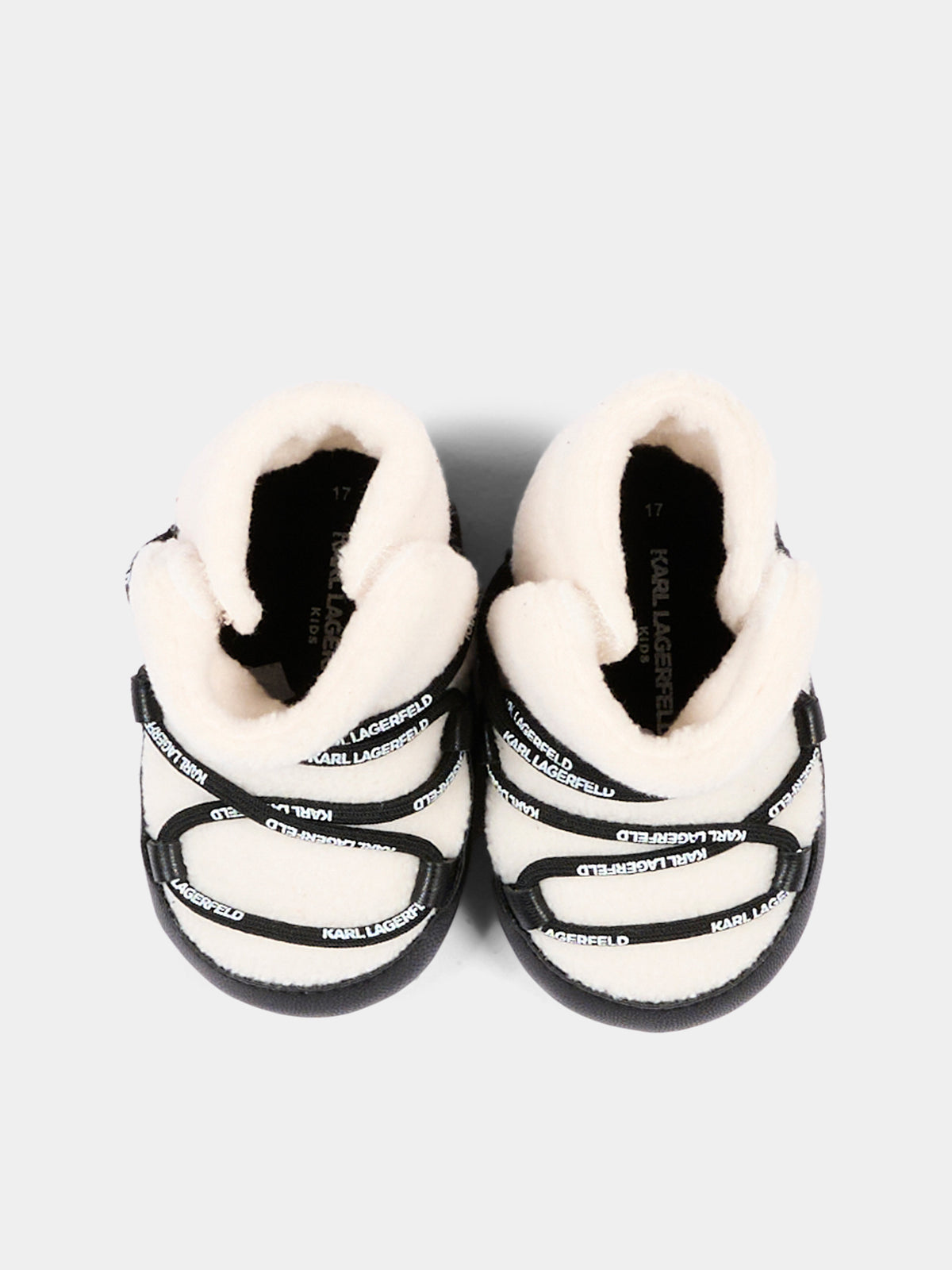 Stivaletti neri per neonati con logo,Karl Lagerfeld Kids,Z31413 09B
