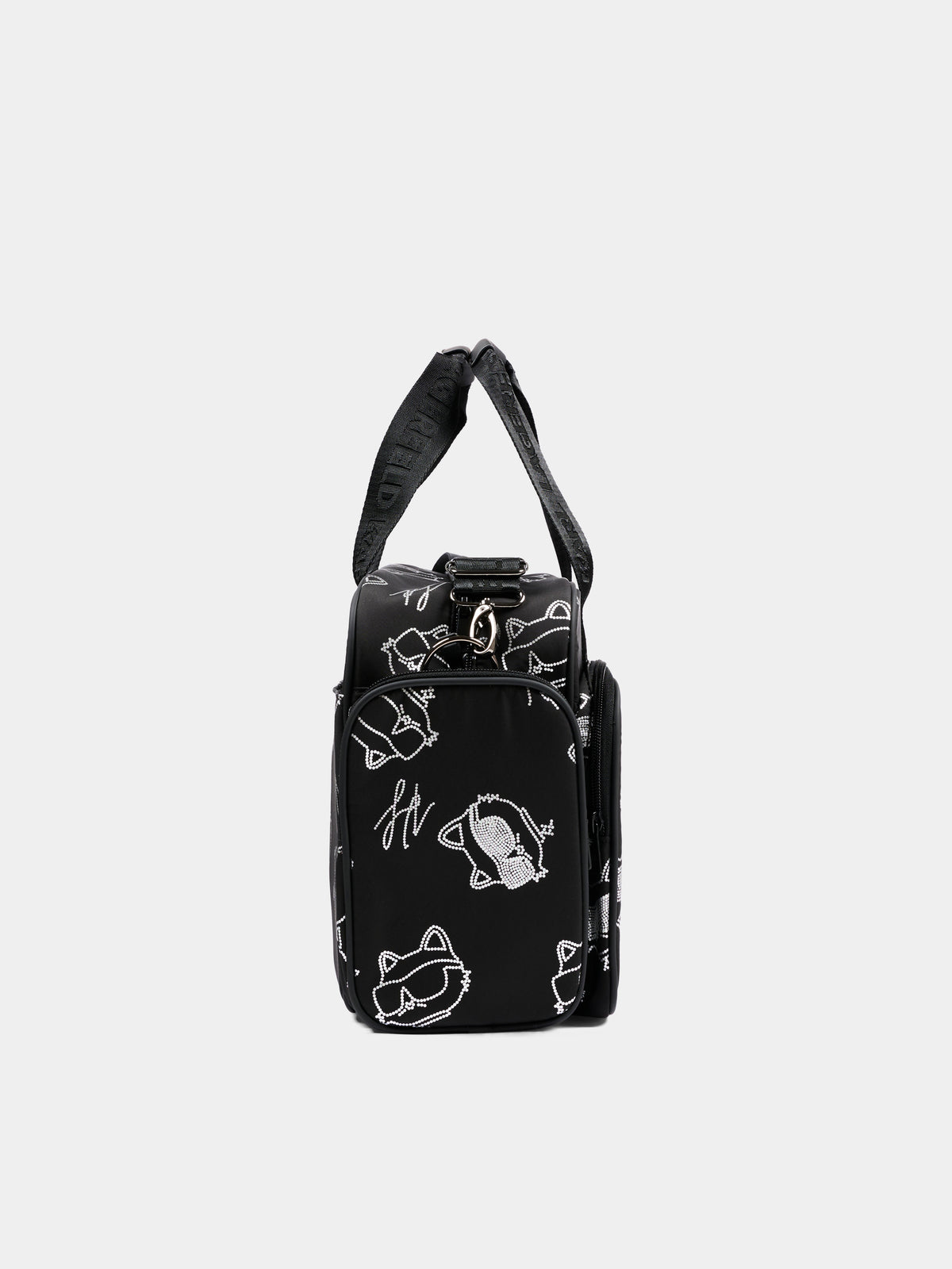 Borsa mamma nera per neonati con Choupette,Karl Lagerfeld Kids,Z31414 09B