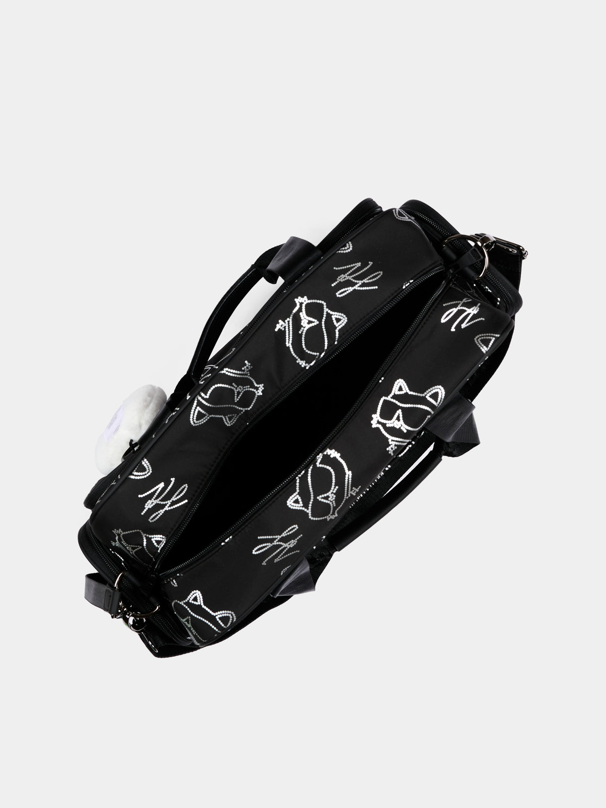 Borsa mamma nera per neonati con Choupette,Karl Lagerfeld Kids,Z31414 09B