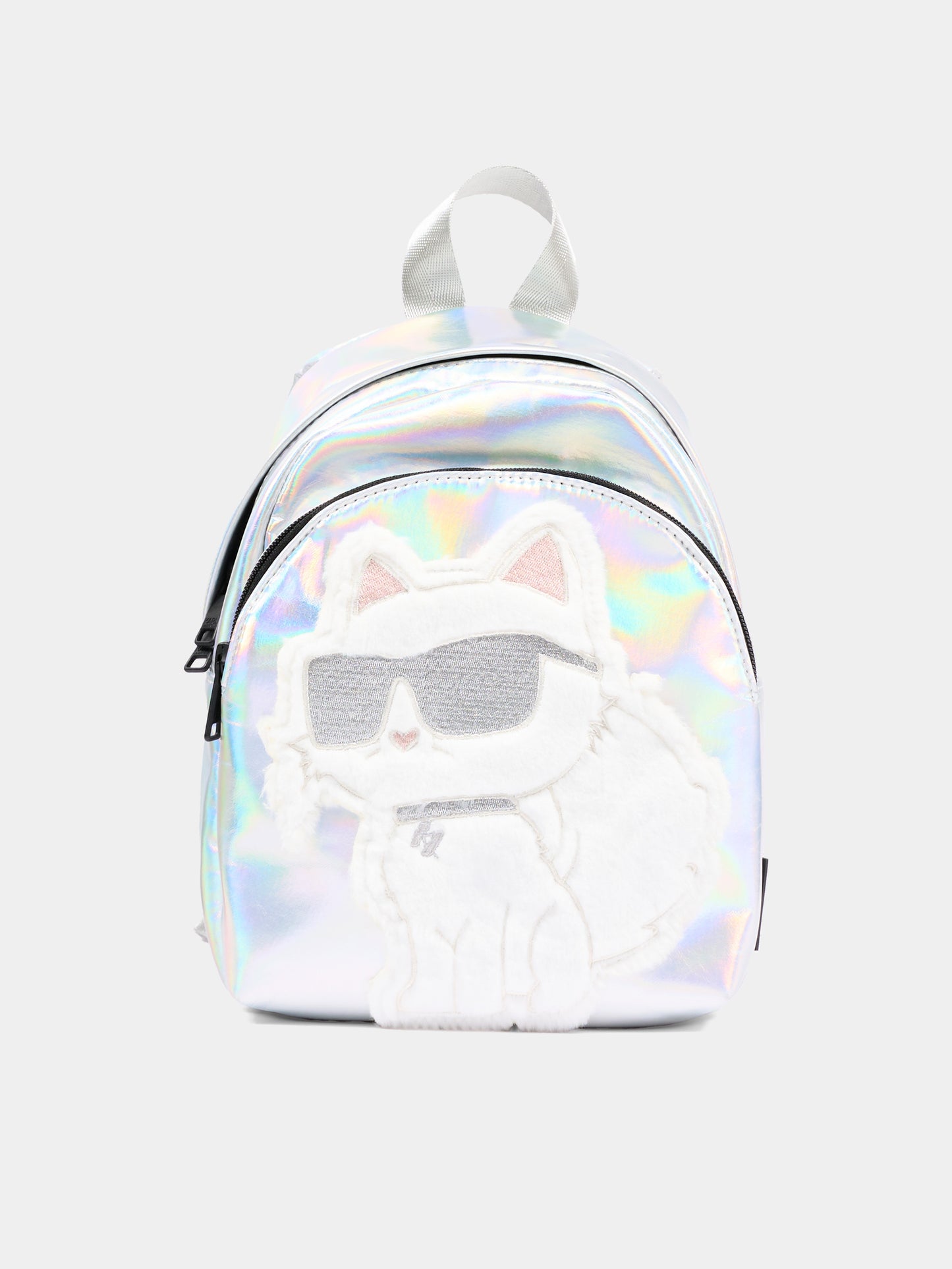 Zaino argento per neonata con Choupette,Karl Lagerfeld Kids,Z31420 111