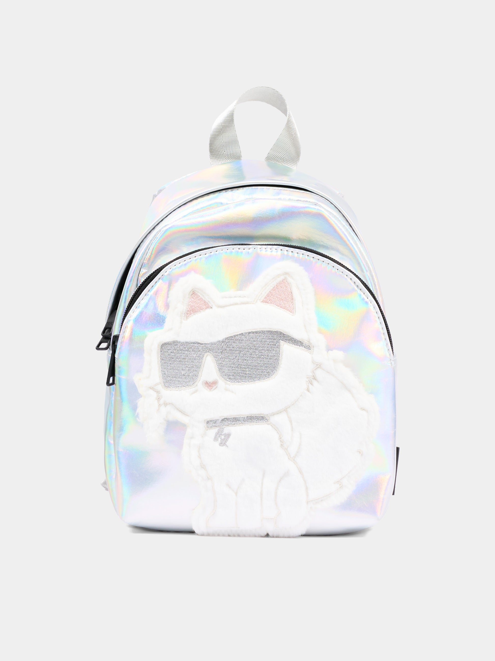 Zaino argento per neonata con Choupette,Karl Lagerfeld Kids,Z31420 111