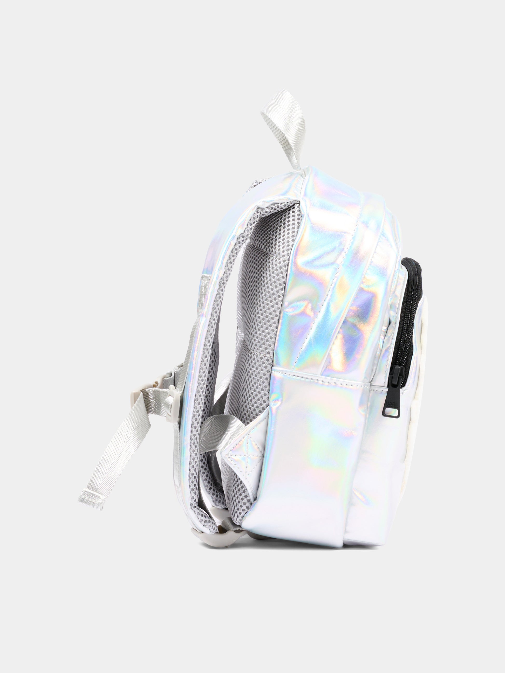 Zaino argento per neonata con Choupette,Karl Lagerfeld Kids,Z31420 111