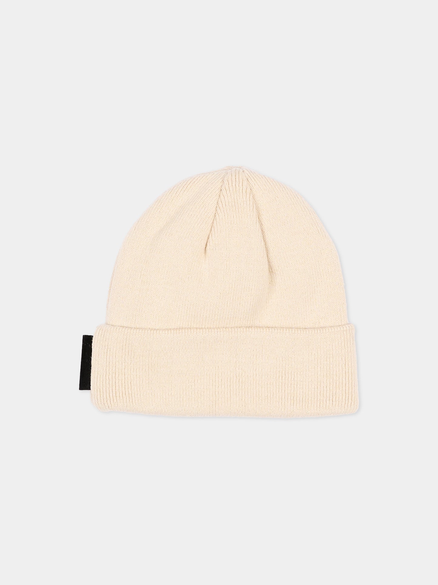 Berretto beige per neonato con Ikonik Karl,Karl Lagerfeld Kids,Z31421 184