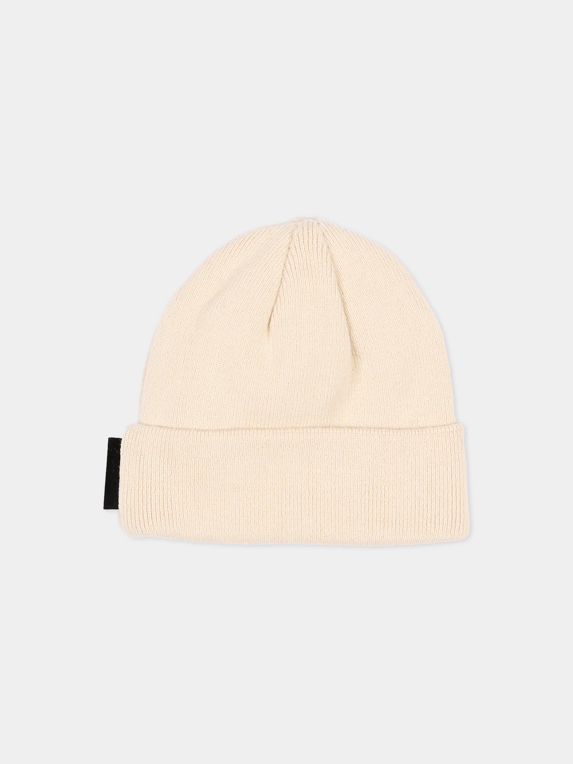 Berretto beige per neonato con Ikonik Karl,Karl Lagerfeld Kids,Z31421 184