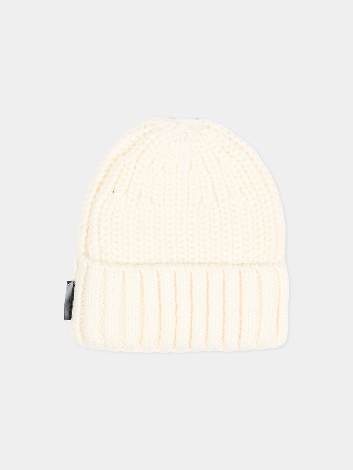 Berretto avorio per bambina con Ikonik Karl,Karl Lagerfeld Kids,Z31428 182