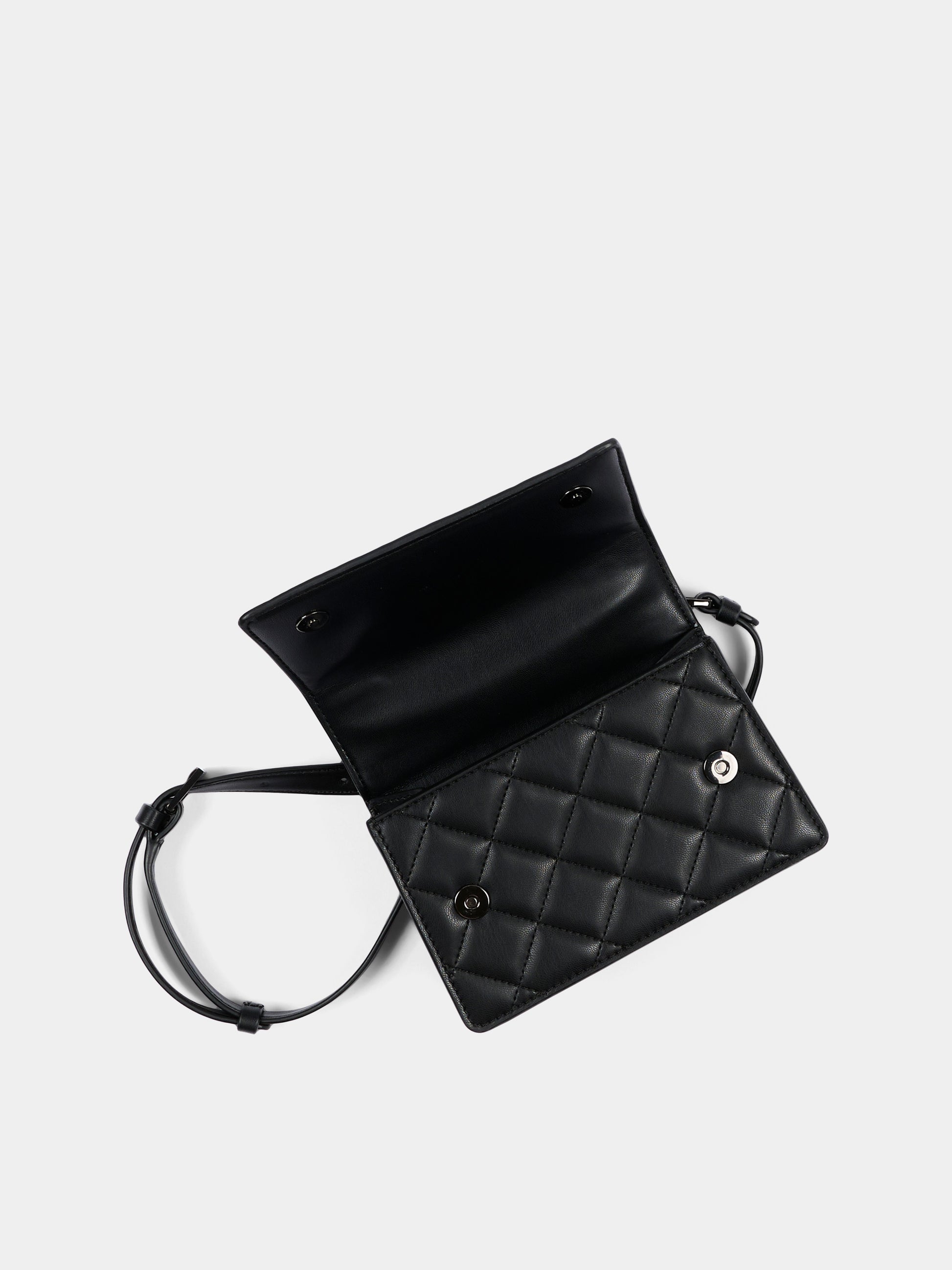 Borsa nera con Ikonik Karl,Karl Lagerfeld Kids,Z31433 09B