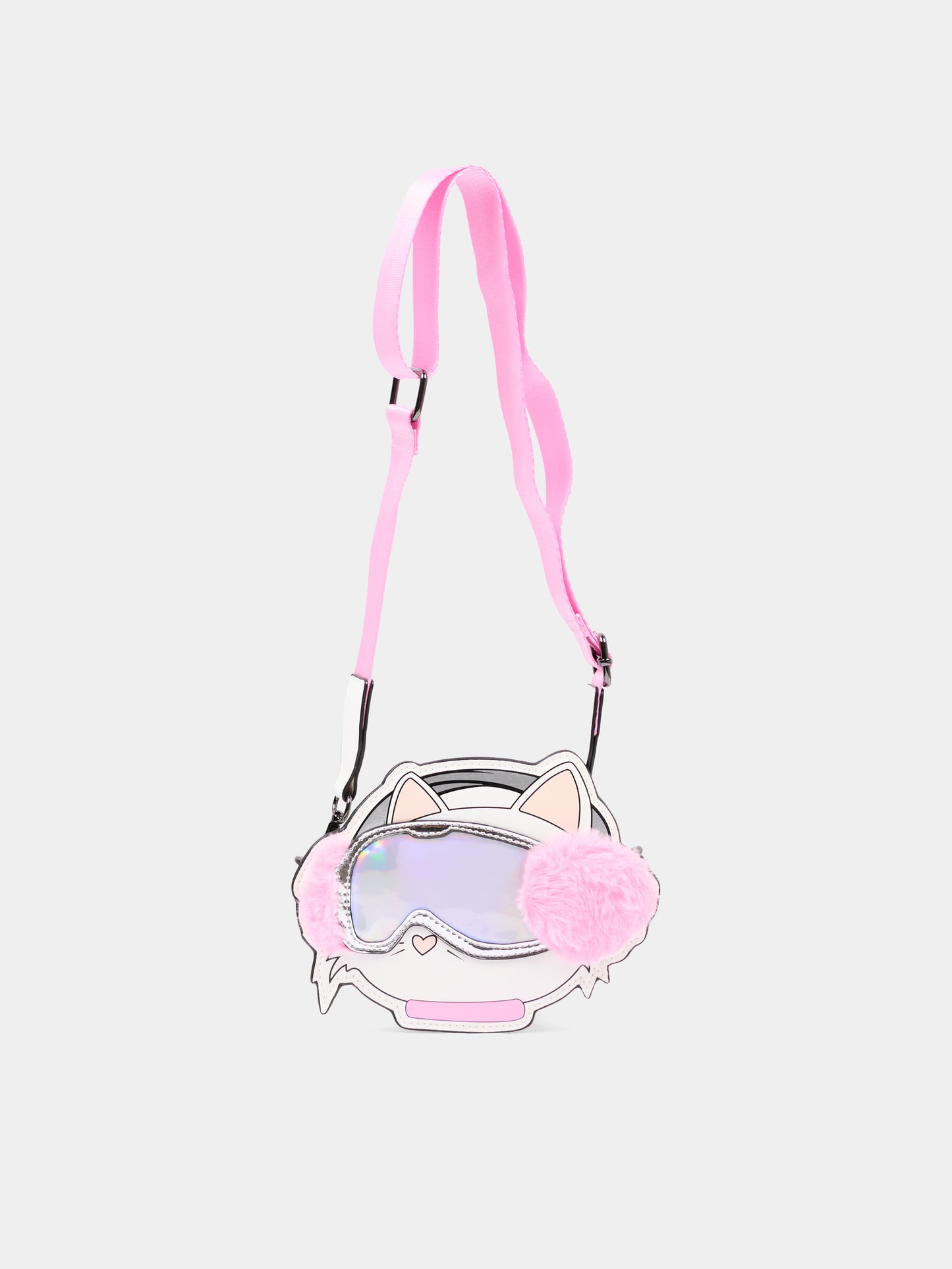 Borsa bianca per bambina con Choupette,Karl Lagerfeld Kids,Z31436 10P