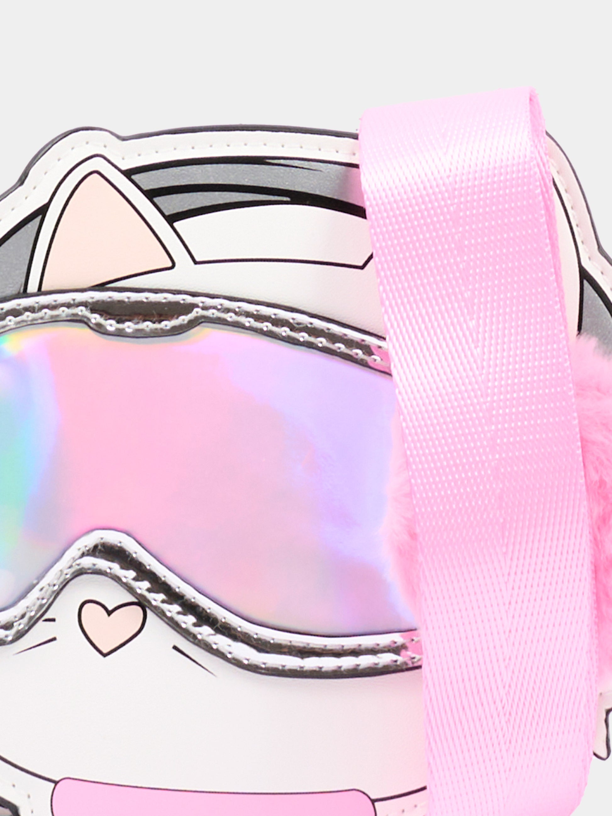 Borsa bianca per bambina con Choupette,Karl Lagerfeld Kids,Z31436 10P