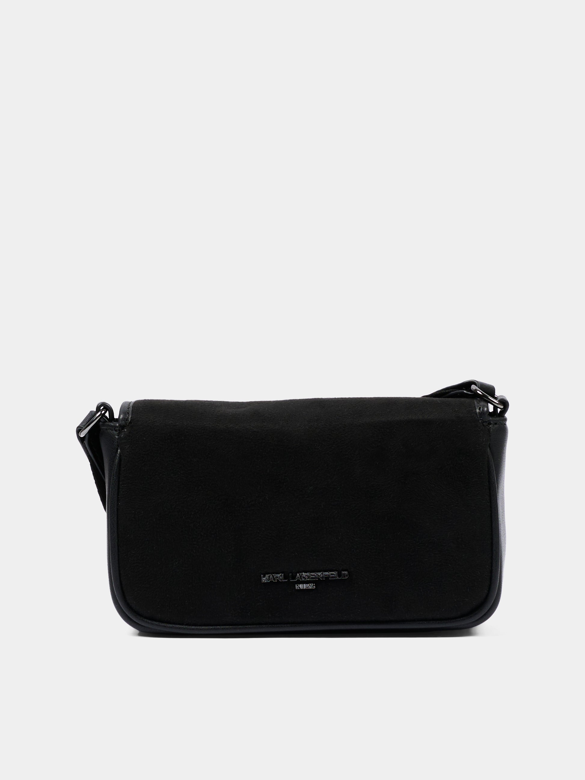 Borsa nera per bambina con logo,Karl Lagerfeld Kids,Z31437 09B