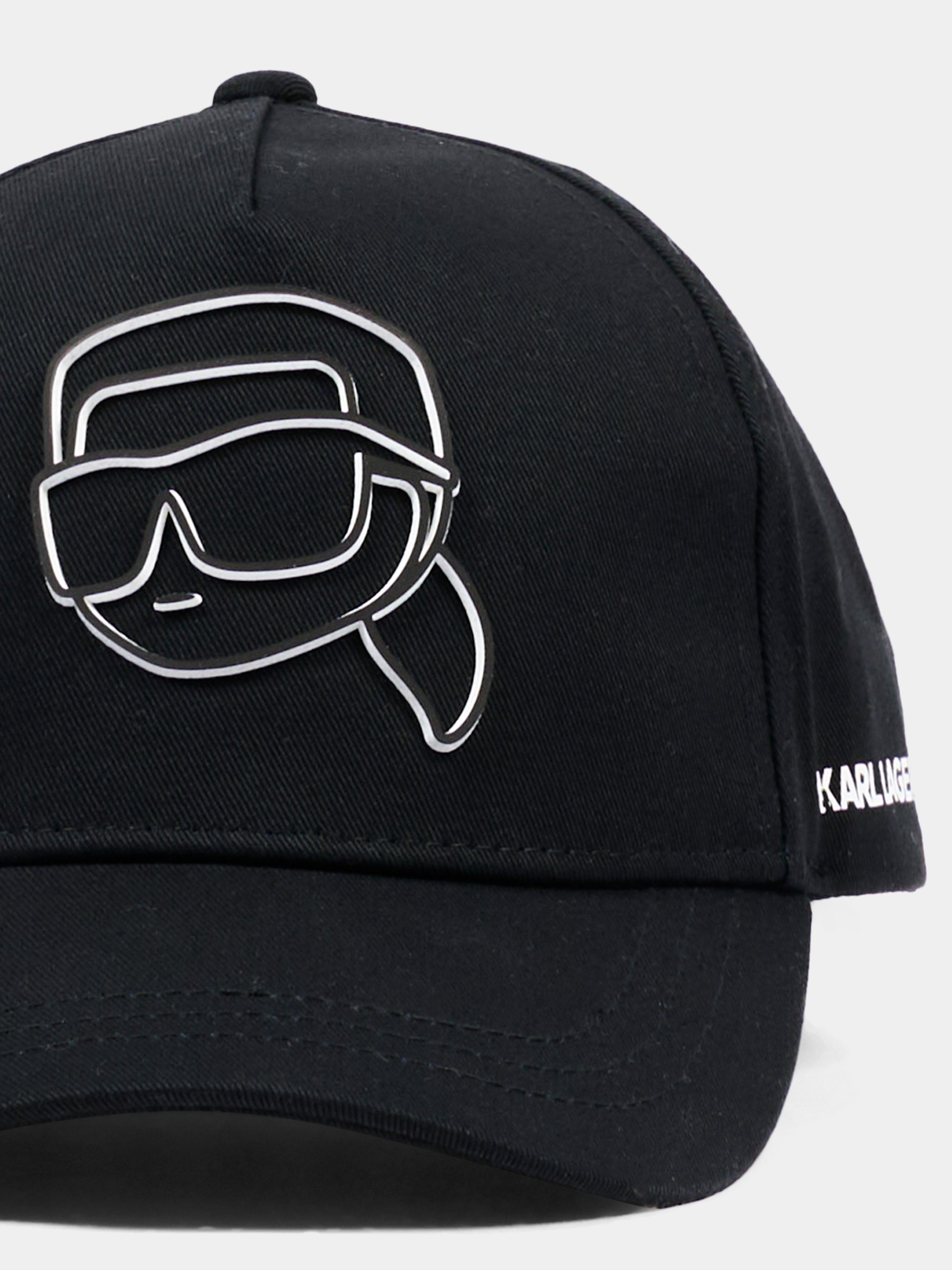 Cappello con visiera nero per bambino con logo,Karl Lagerfeld Kids,Z31444 09B