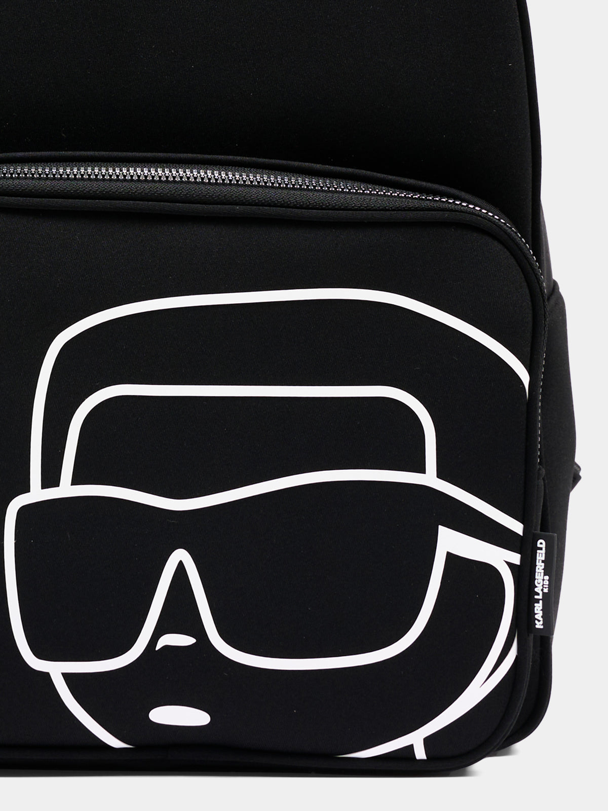 Zaino nero per bambino con Ikonik Karl,Karl Lagerfeld Kids,Z31445 09B