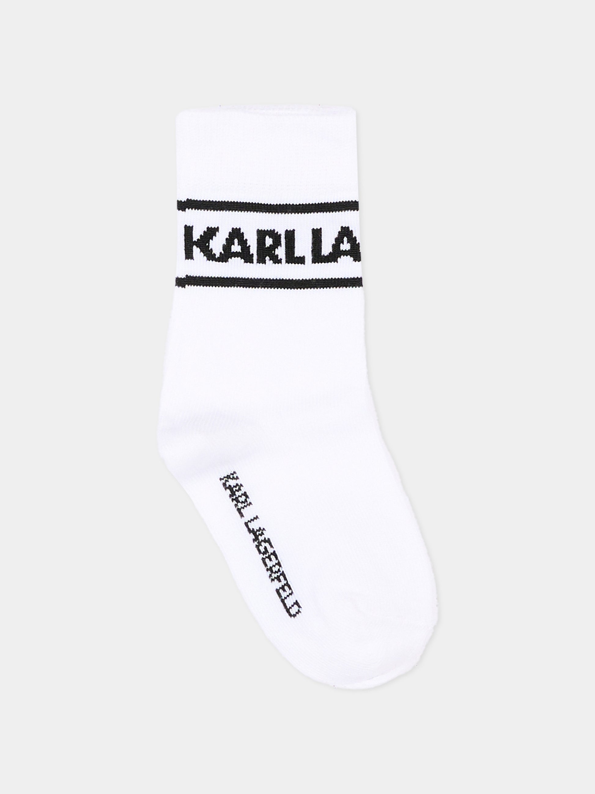 Calza spugna multicolor per bambino con logo,Karl Lagerfeld Kids,Z31447 10P