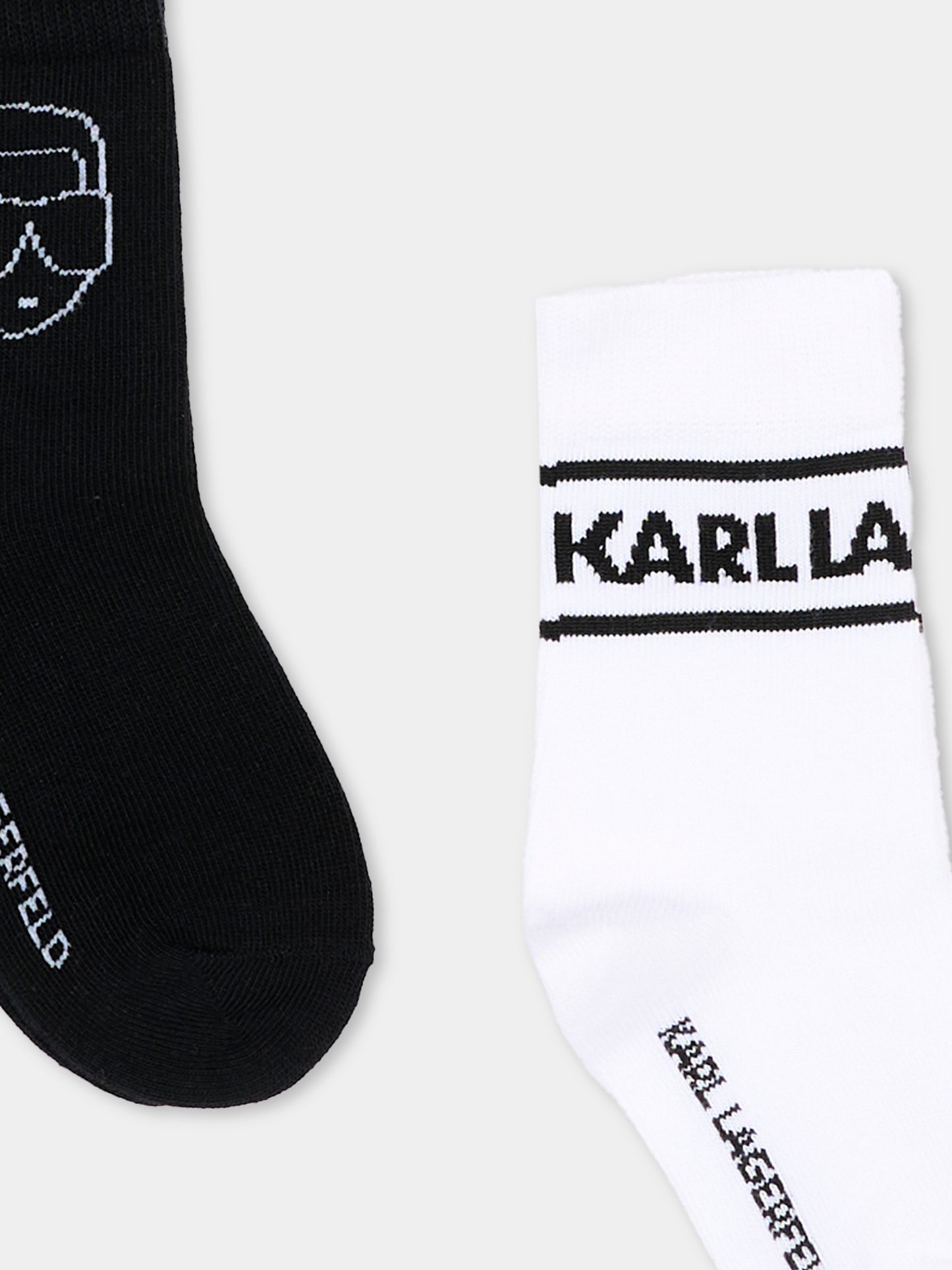 Calza spugna multicolor per bambino con logo,Karl Lagerfeld Kids,Z31447 10P