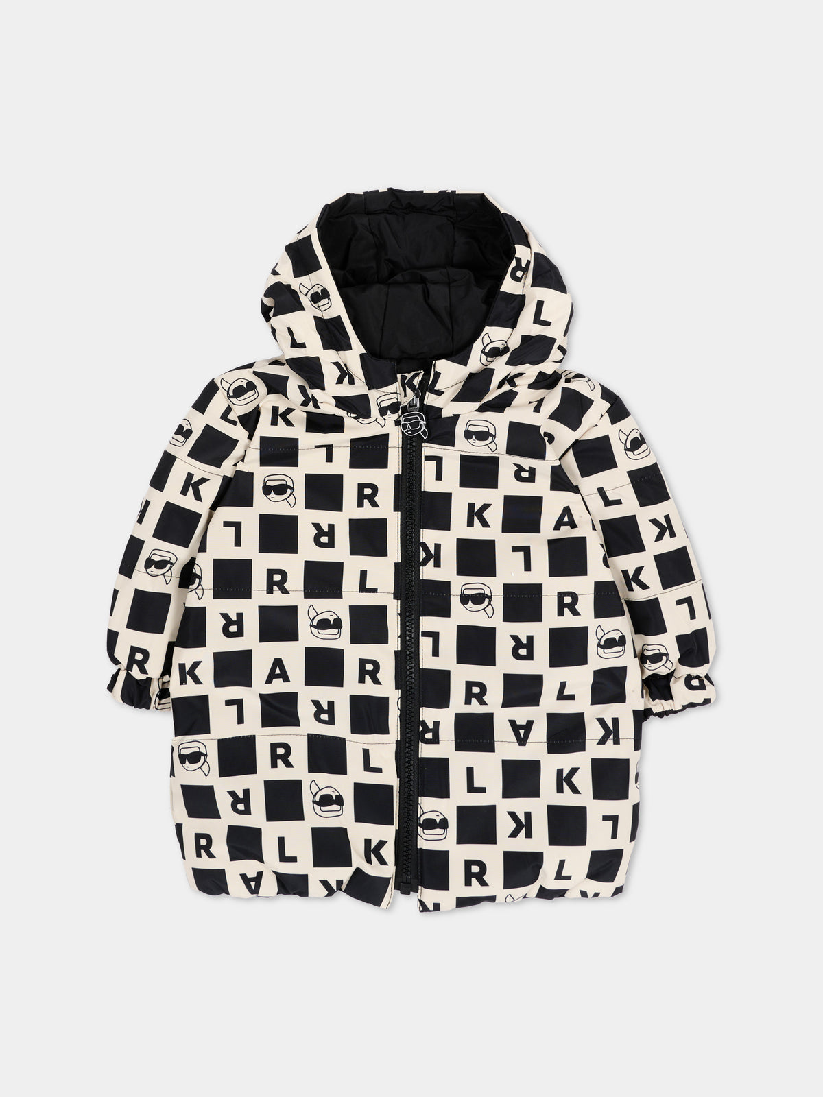 Piumino reversibile per neonato con logo,Karl Lagerfeld Kids,Z31480 211