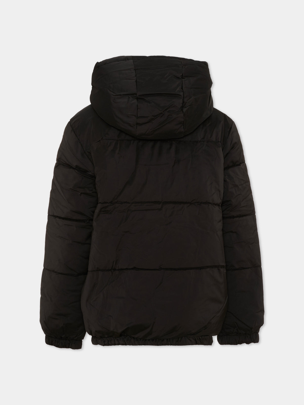 Piumini nero per bambini con logo,Kenzo Kids,K61935 09B