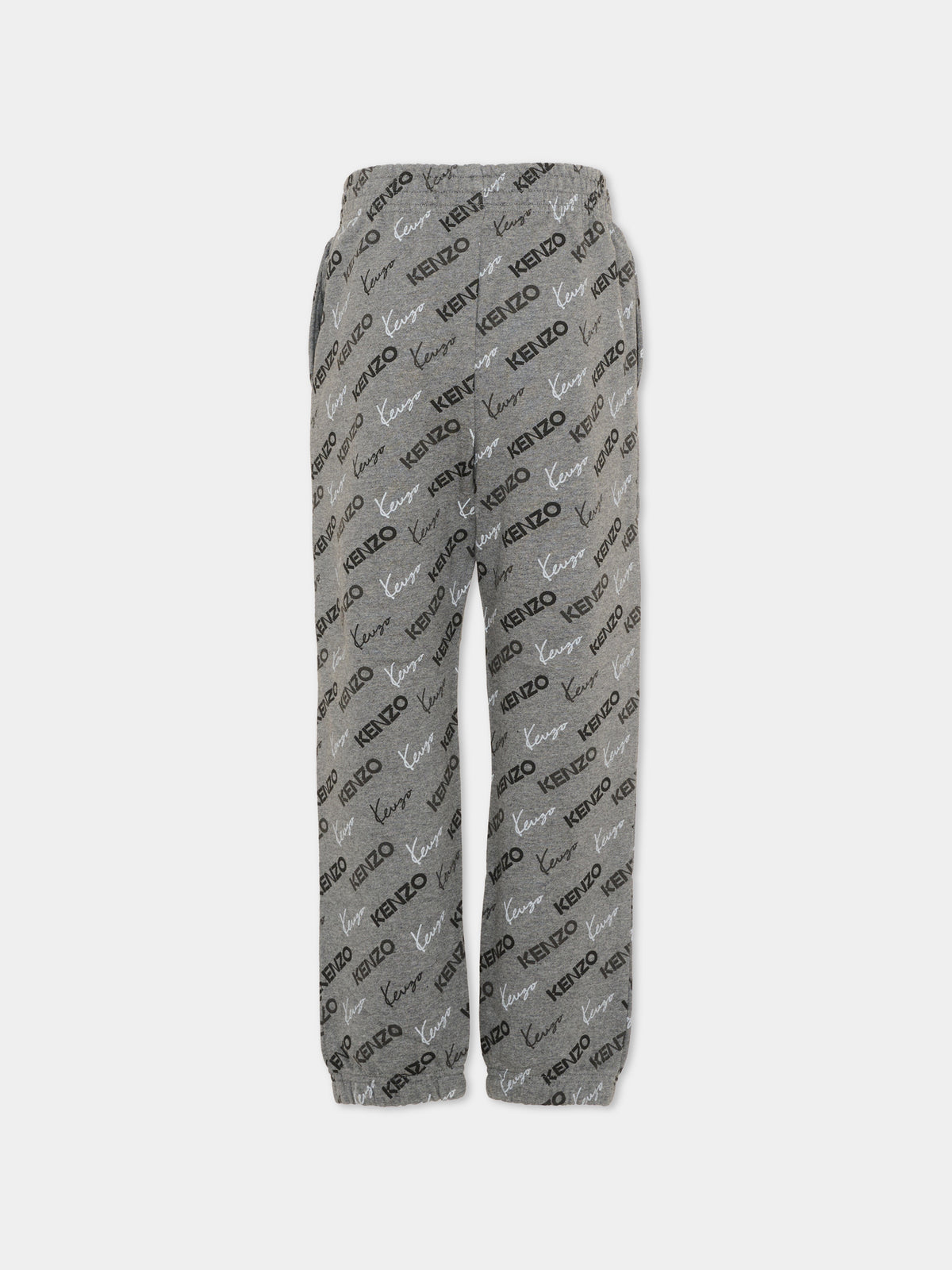 Pantalone grigio per bambino con logo,Kenzo Kids,K62028 A29