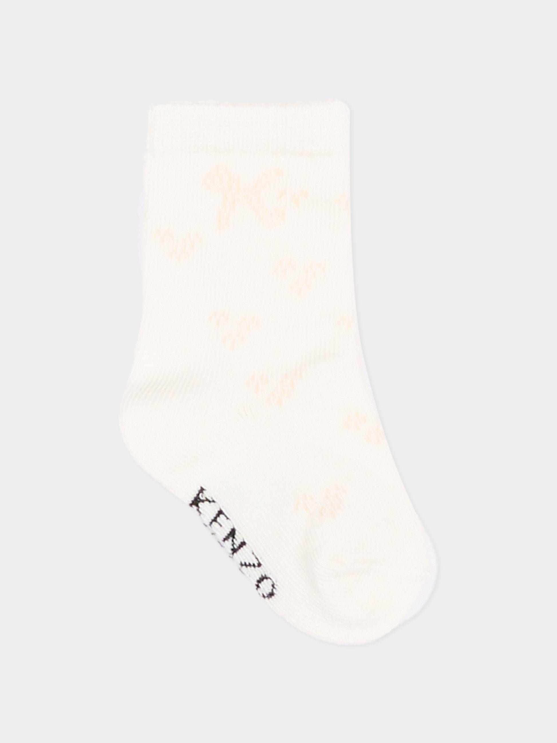 Calzini beige per neonati,Kenzo Kids,K62072 C21