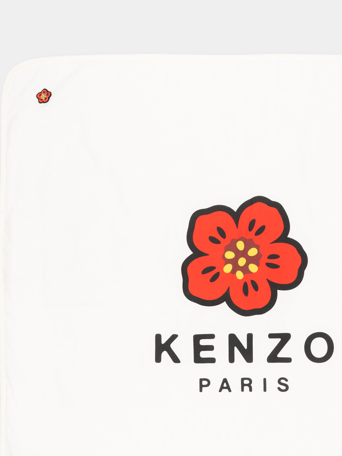 Coperta bianca per neonata con logo,Kenzo Kids,K62074 117
