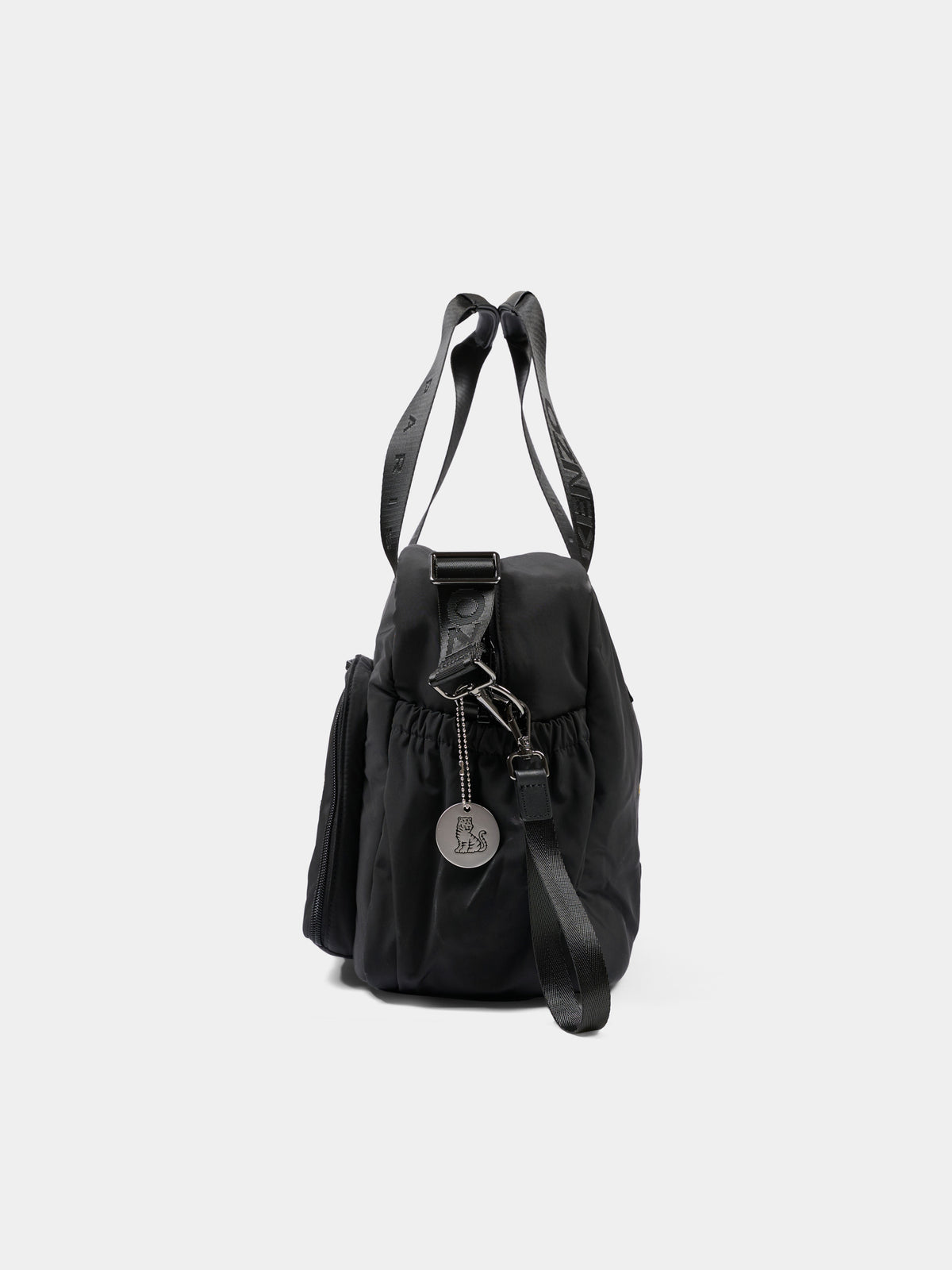 Borsa mamma nera per neonati con logo,Kenzo Kids,K62076 095