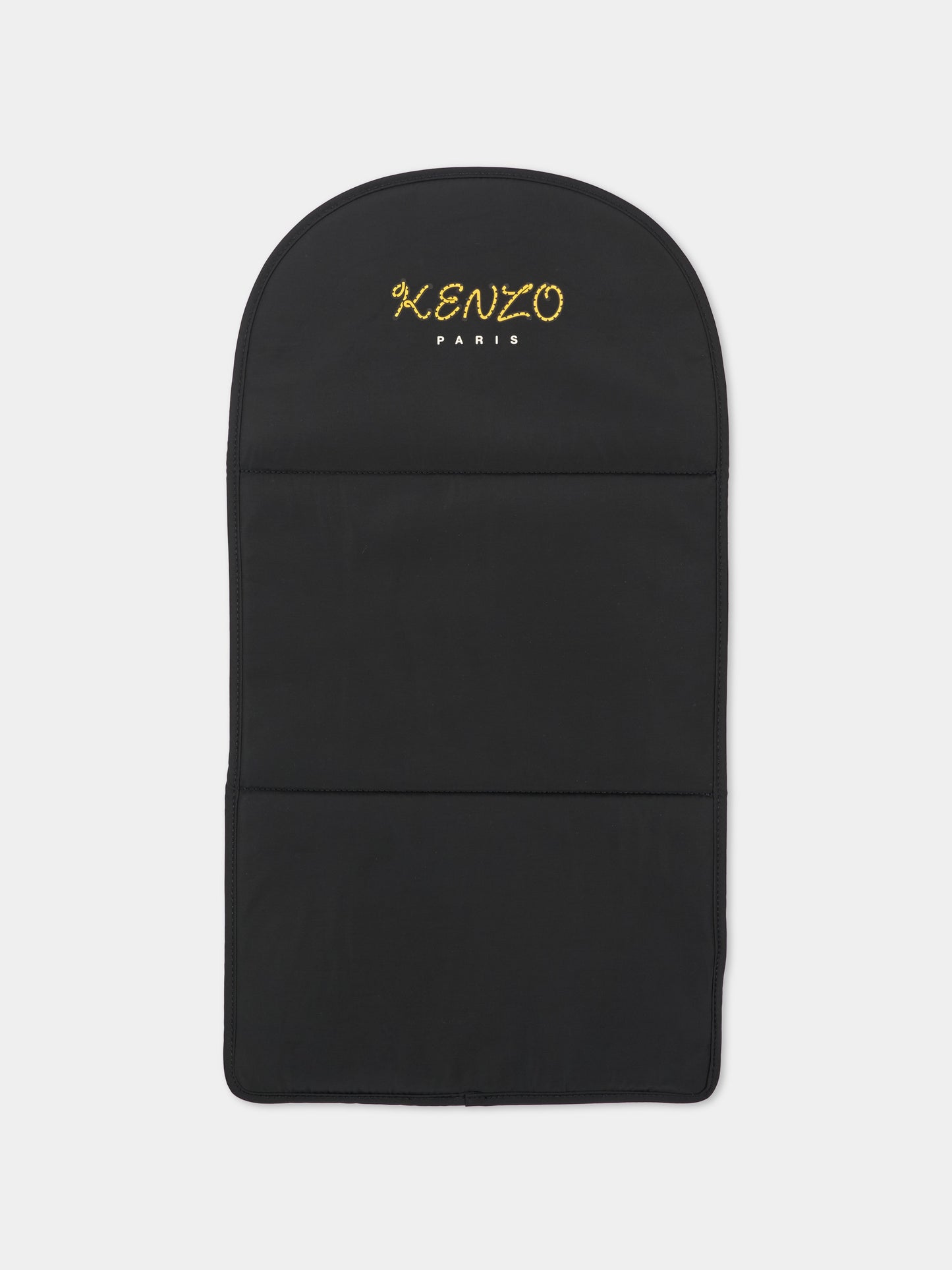 Borsa mamma nera per neonati con logo,Kenzo Kids,K62076 095