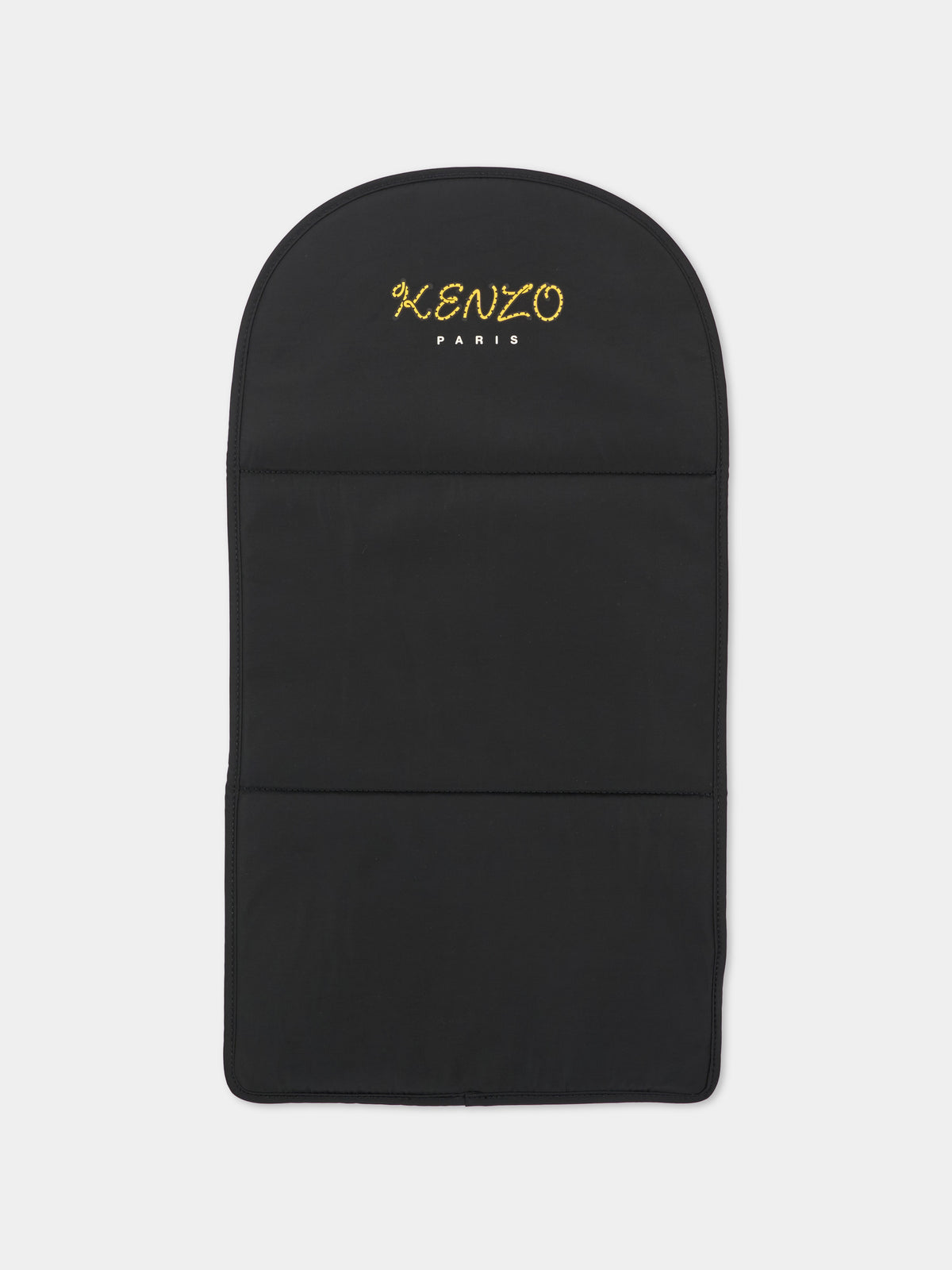 Borsa mamma nera per neonati con logo,Kenzo Kids,K62076 095