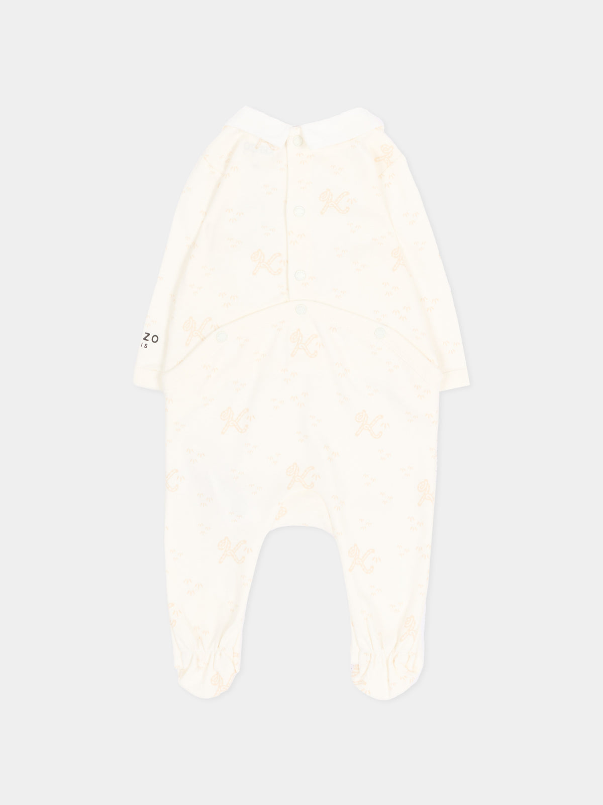Set Tutine avorio per neonato con tigre,Kenzo Kids,K62079 117