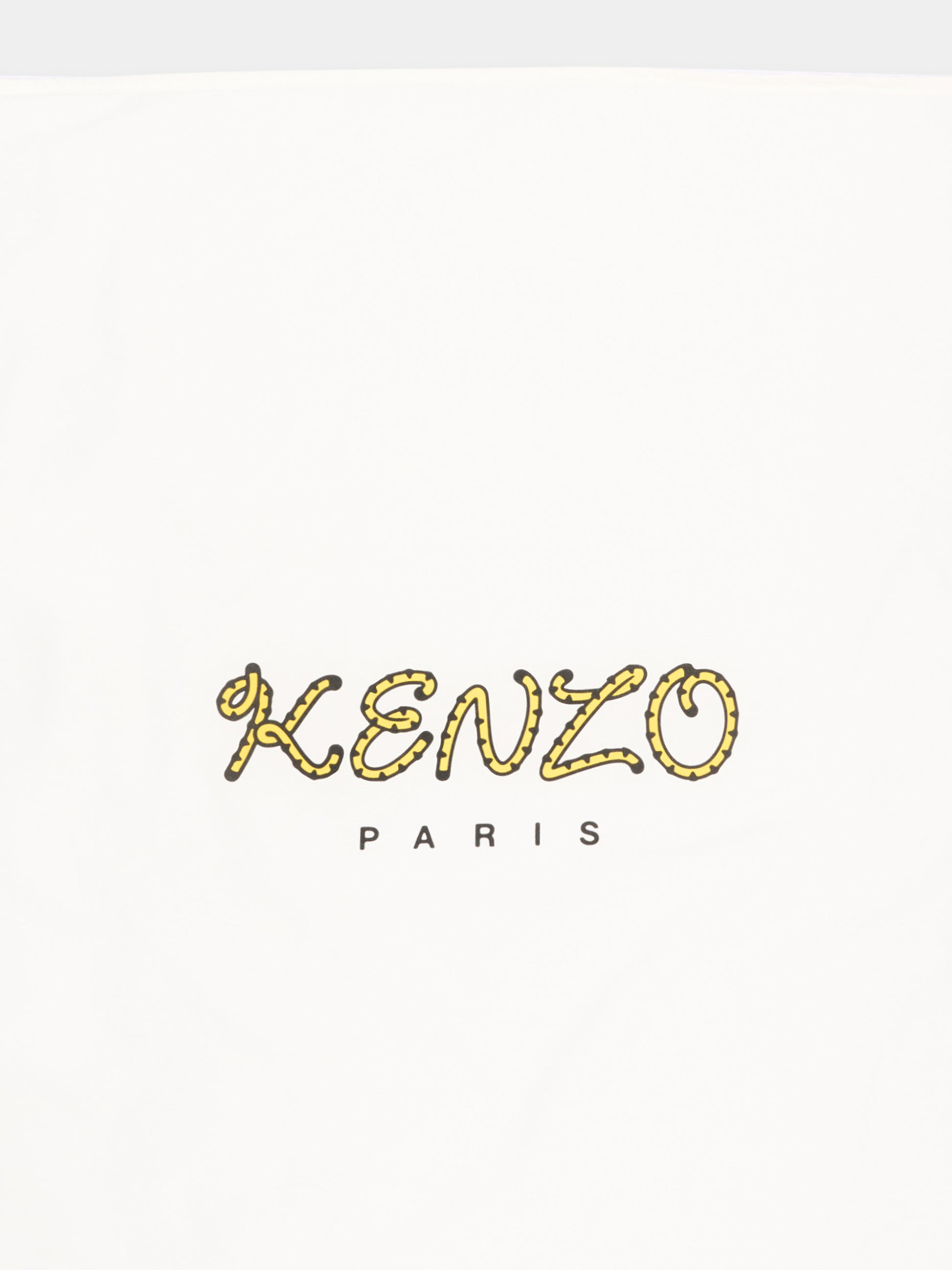 Coperta avorio per neonato con logo,Kenzo Kids,K62080 117