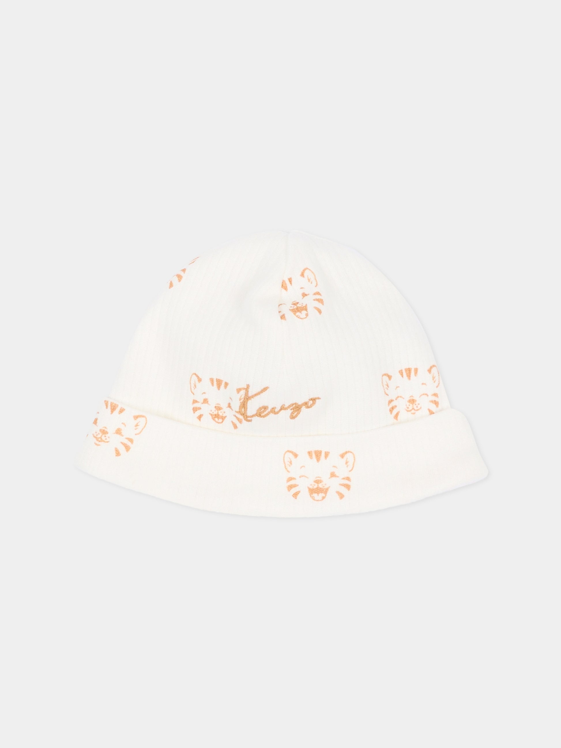Set tutina avorio per neonati  con tigri,Kenzo Kids,K62088 117