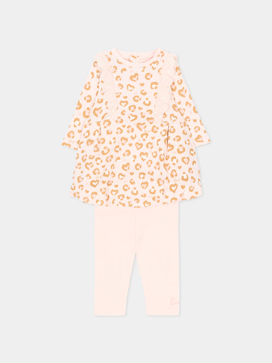Completo nascita rosa per neonata,Kenzo Kids,K62091 43B
