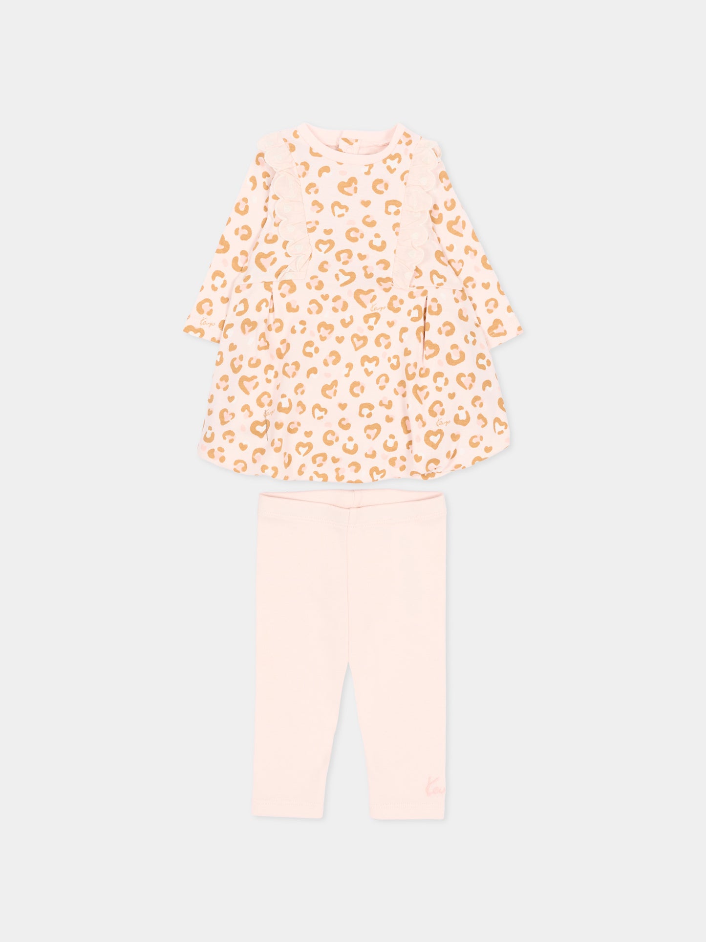 Completo nascita rosa per neonata,Kenzo Kids,K62091 43B